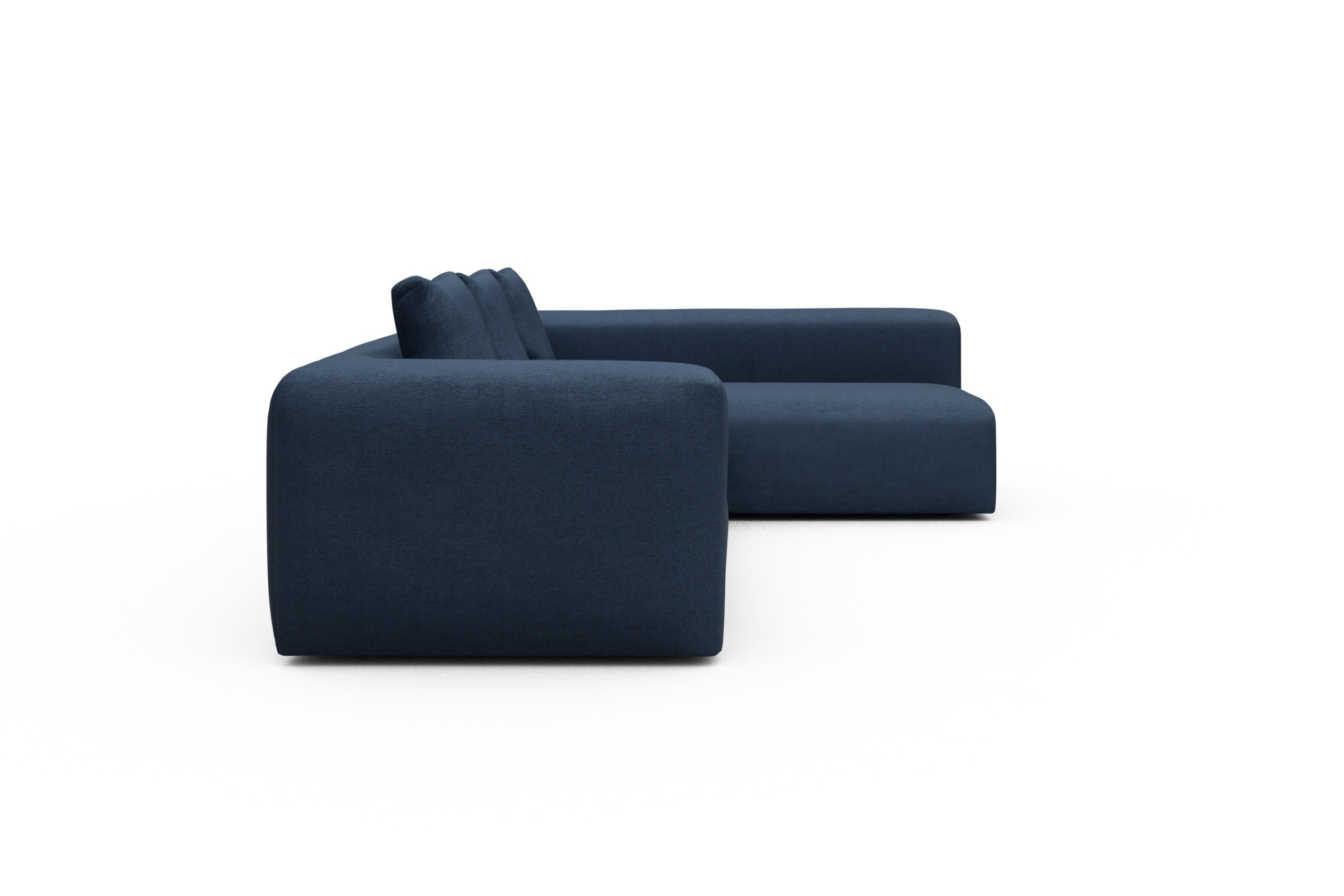 Ecksofa Fred 2x 2,5-Sitzer rechts offen Weda-Blue
