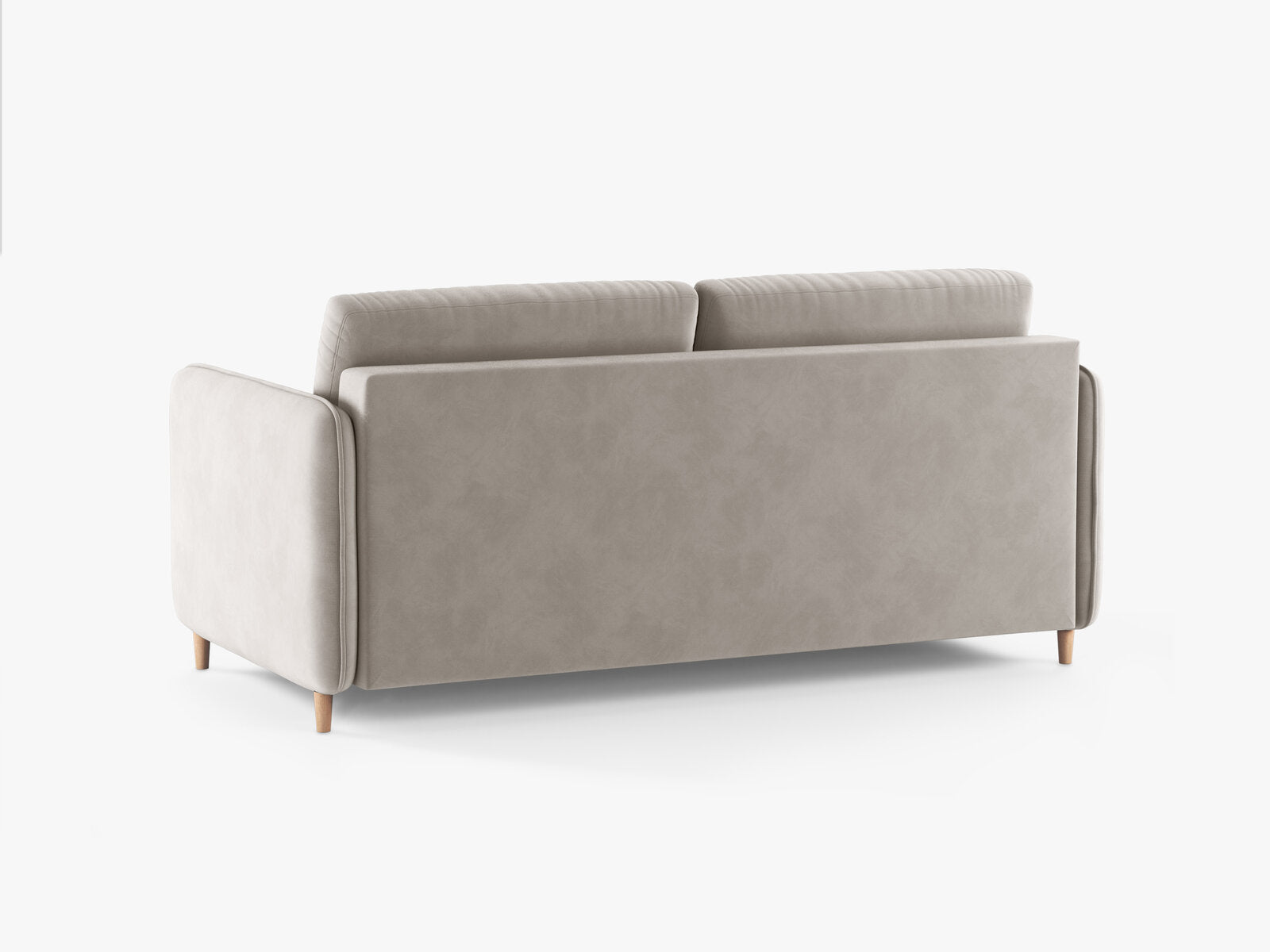 Micadoni Sofa mit Schlaffunktion Simo 3-Sitzer Samt Salvador Beige