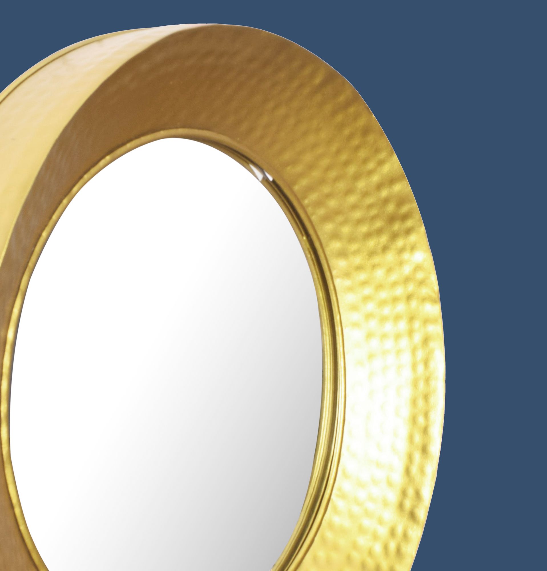 Wandspiegel Heidal Gold Ø 60 cm