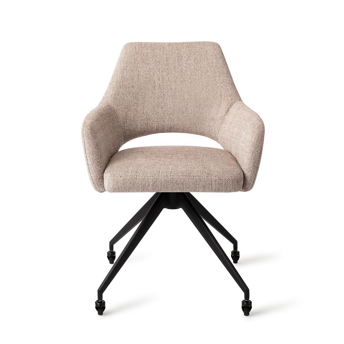 Jesper Home Esszimmerstuhl Yanai Biscuit Beach Glide Schwarz