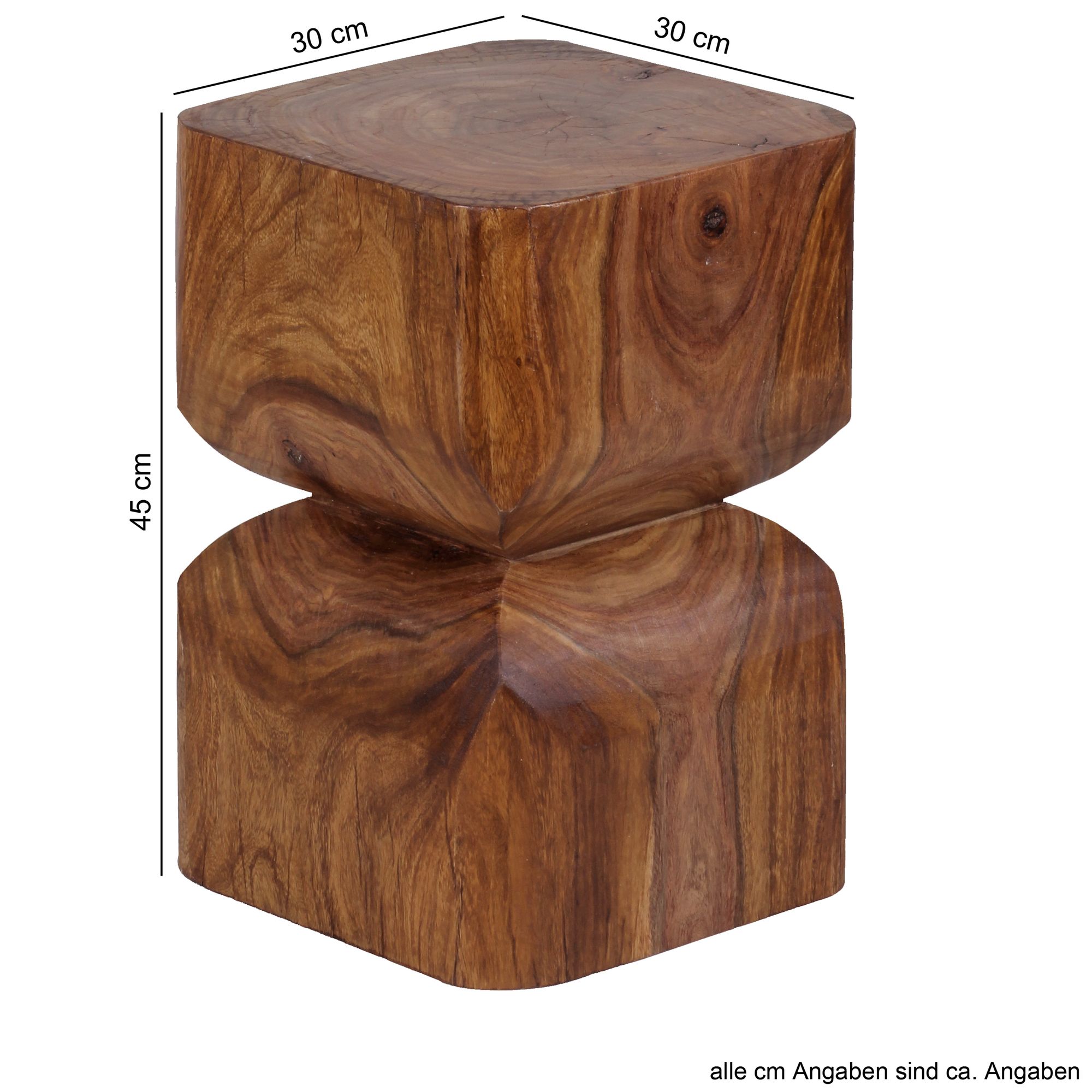 Beistelltisch Jostedal Sheesham 30 × 30 × 45 cm