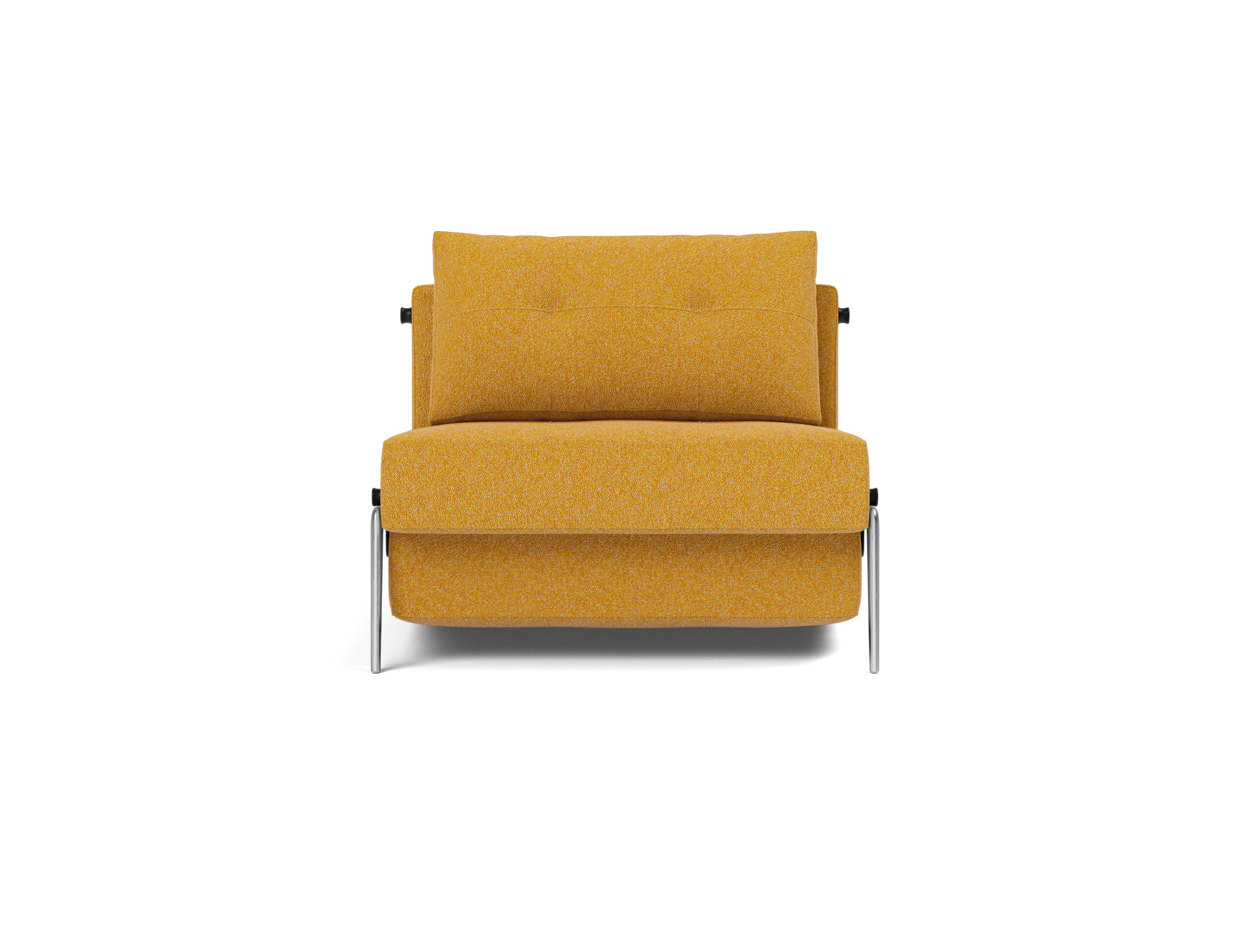 Schlafsessel Cubed 90 Boucle Skandi 536-Ochre Beine Aluminium