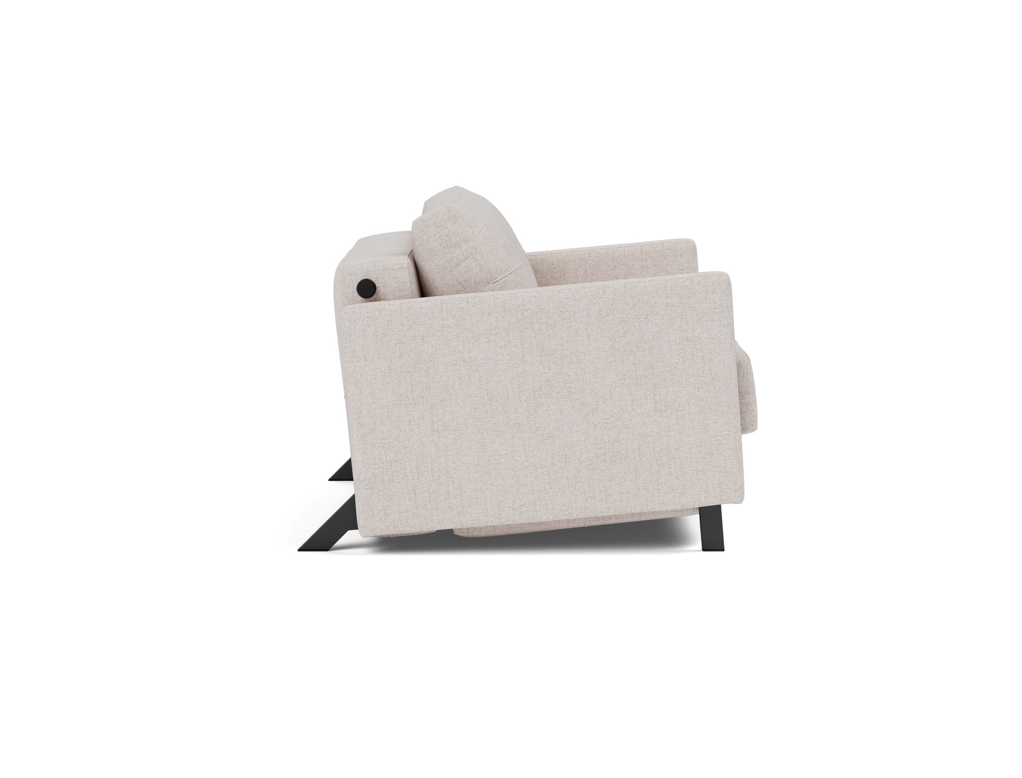 Schlafsessel Cubed 90 mit Armlehnen Strukturierter Stoff Weda 300-Weda-Sand
