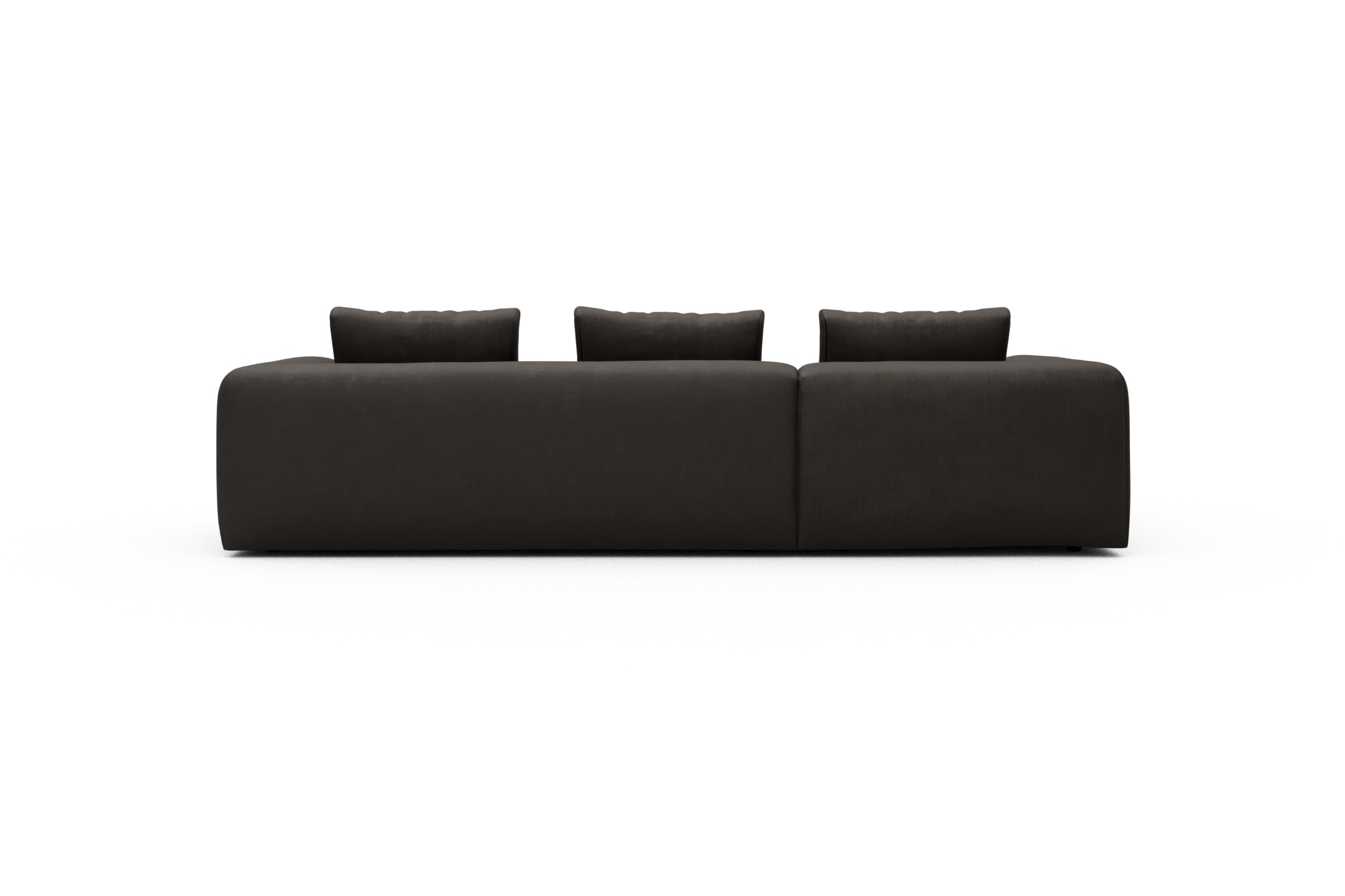 Ecksofa Fred Chaiselongue links mit 2,5-Sitzer Cordufine-Taupe
