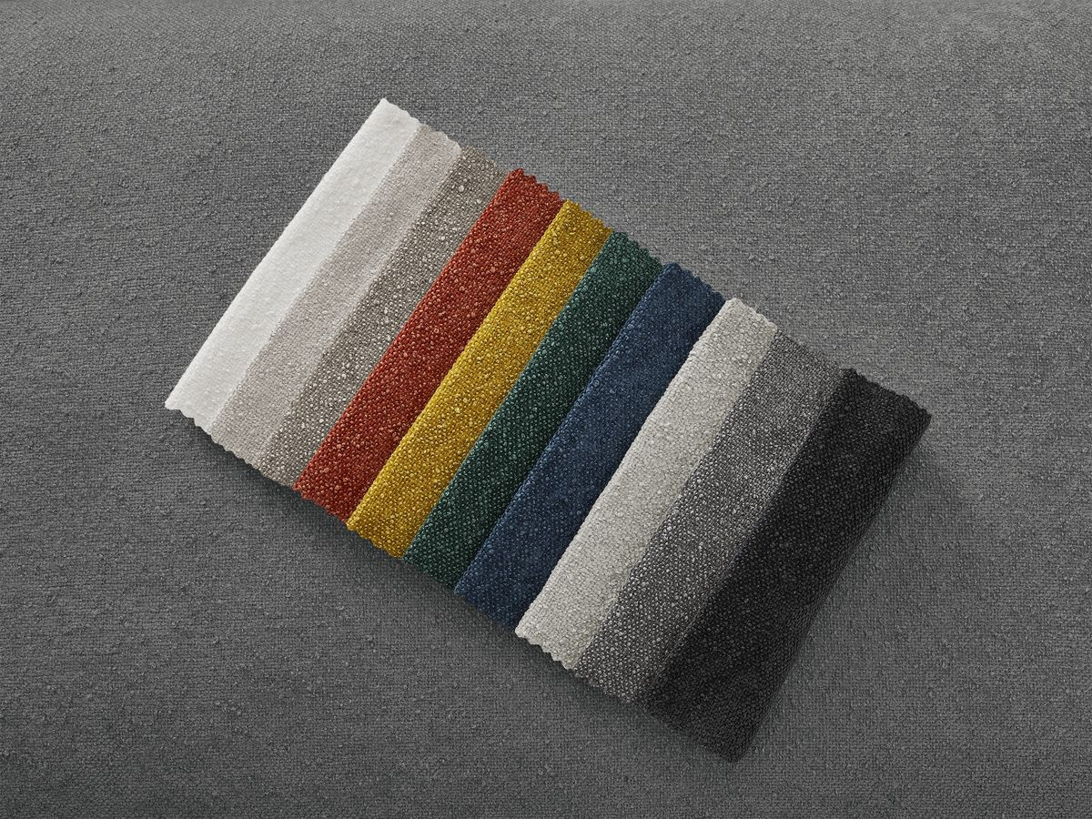 Bobochic Chelsea Schlafsofa 3-Sitzer Strukturstoff Dunkelgrau, Liegefläche 160 × 200 cm