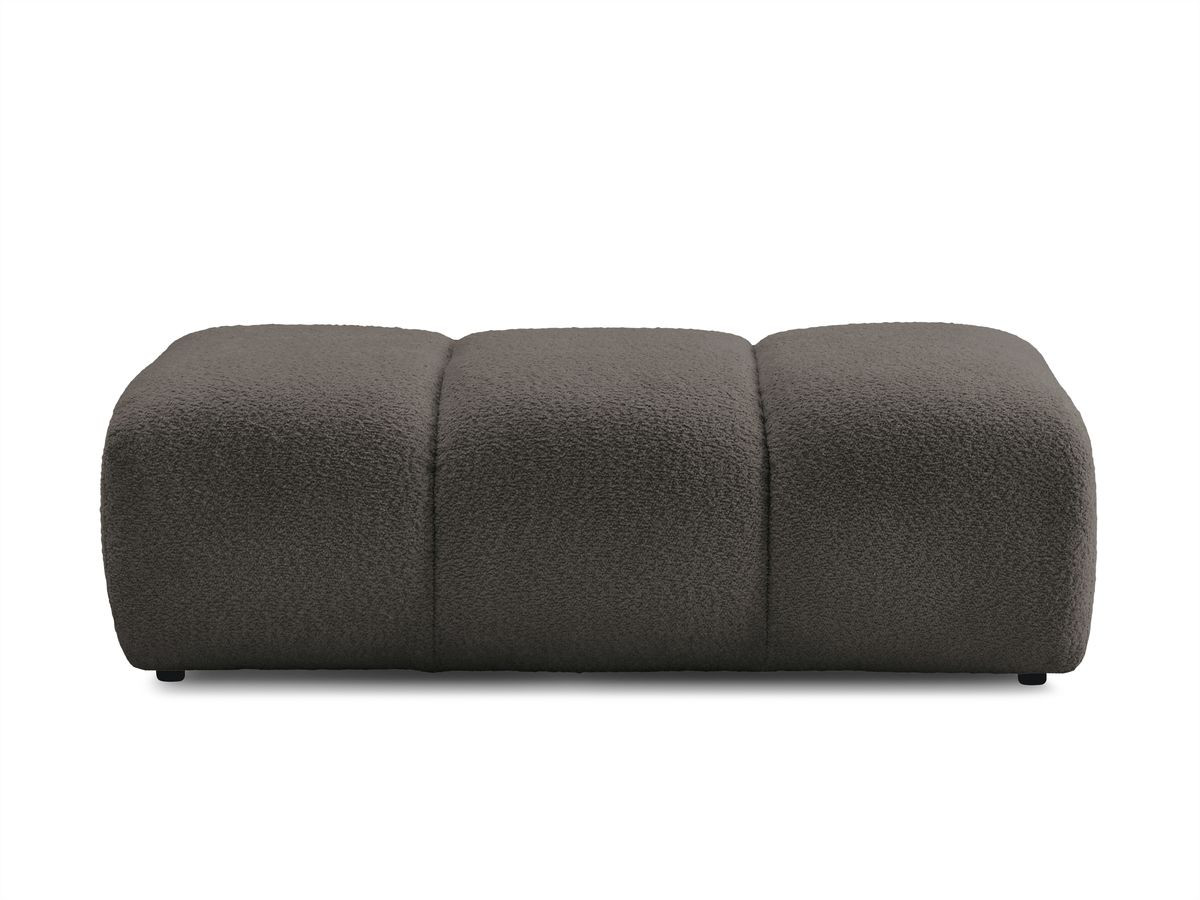 Bobochic Pamira Pouf Bouclé-Stoff Braun