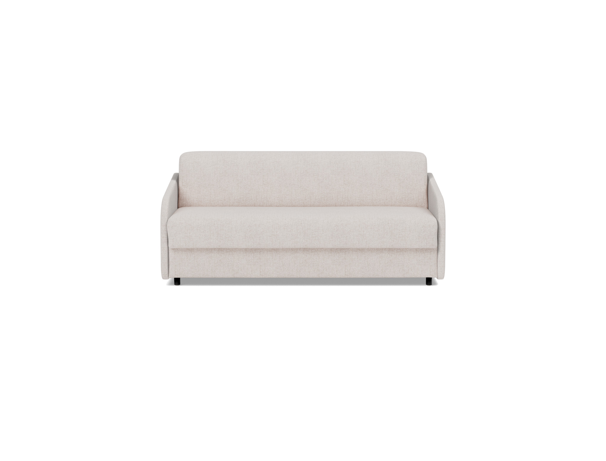 Schlafsofa Eivor mit Taschenfederkernmatratze 140 Strukturierter Stoff Weda 300-Weda-Sand