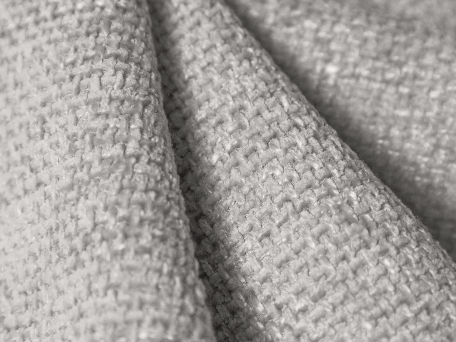 Cosmopolitan Design Panoramasofa Nolio 6-Sitzer Chenille Haga Hellgrau Rechts