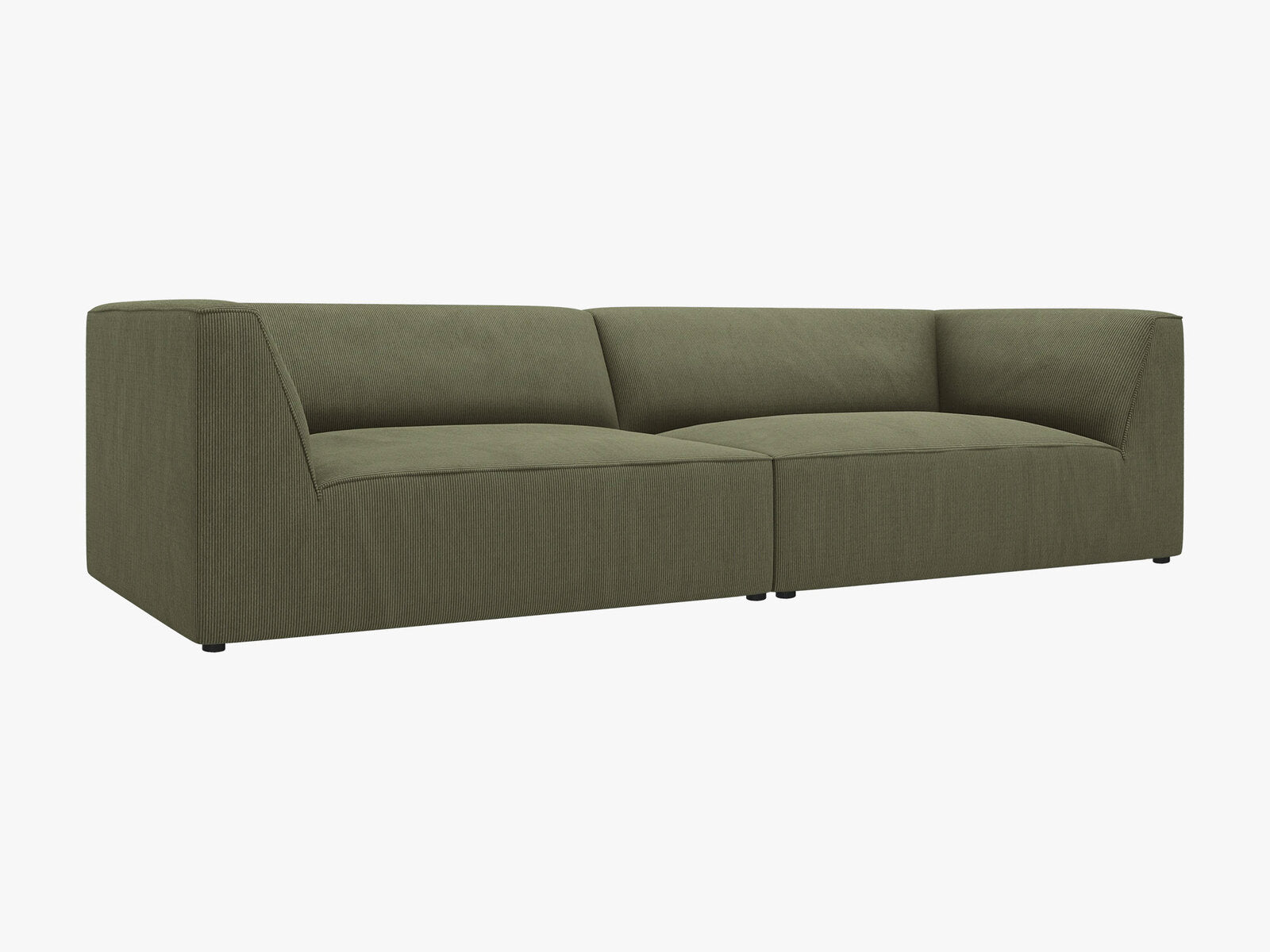 Micadoni Sofa Ruby 4-Sitzer Kord Scala Grün