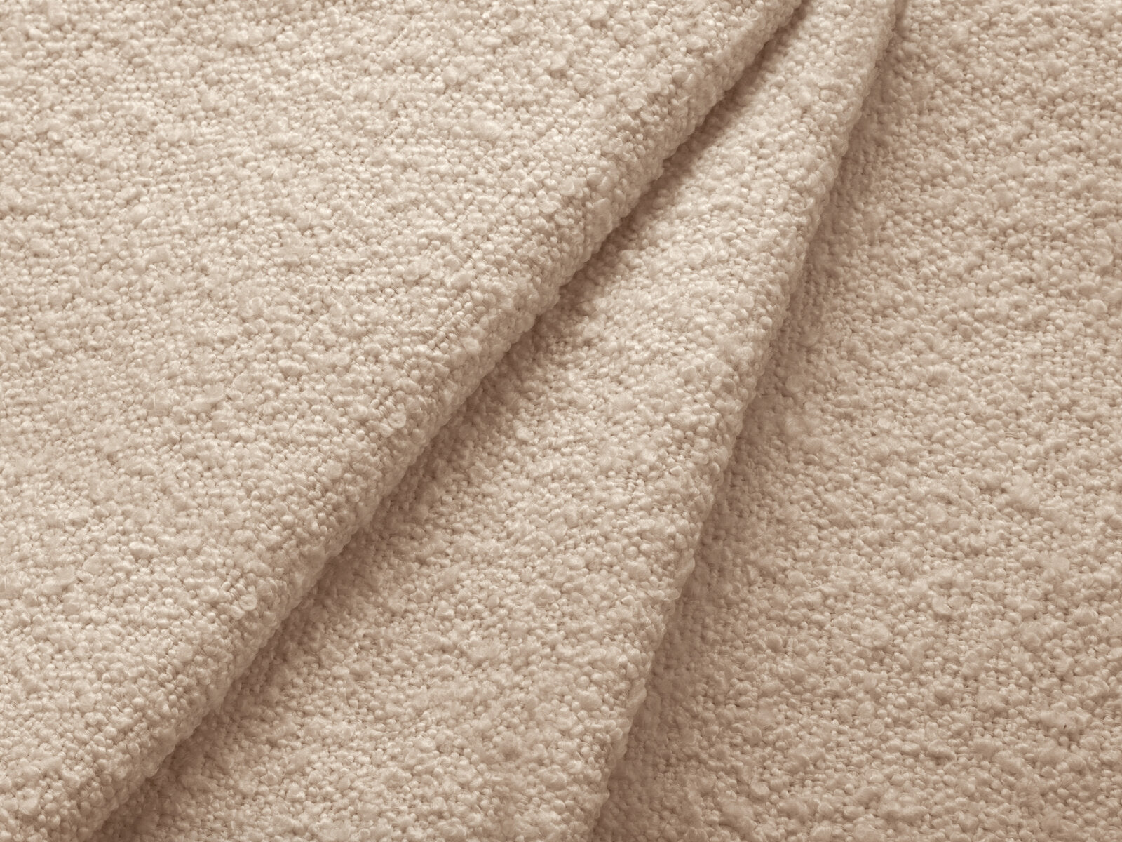 Micadoni Pouf Dia 90cm Boucle Baloo Beige