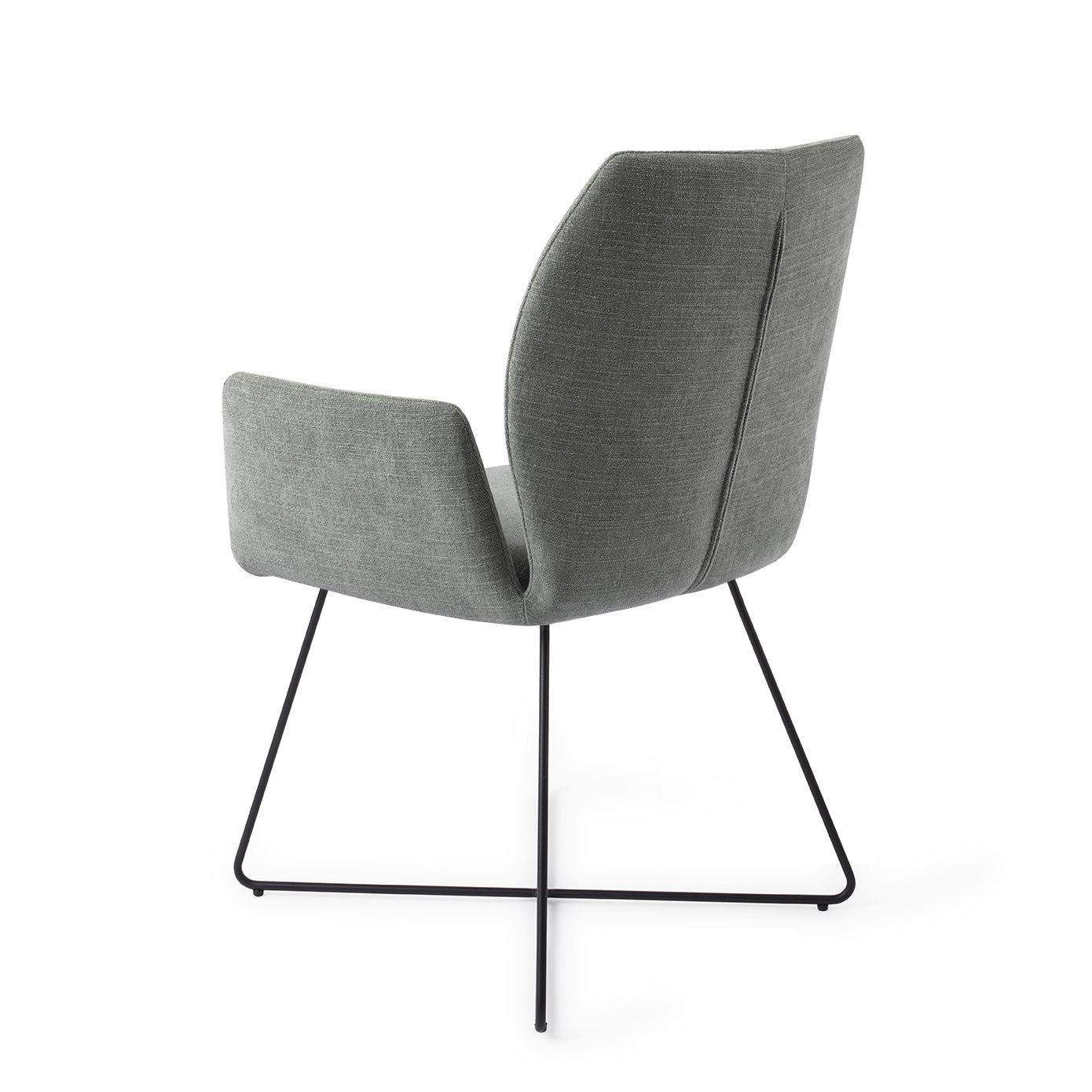 Jesper Home Esszimmerstuhl Misaki Breezy Blue Cross Schwarz