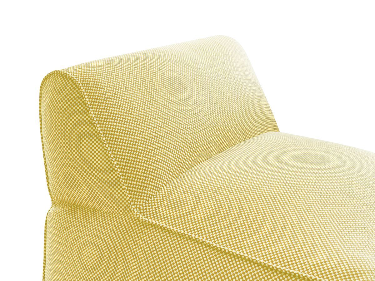 Bobochic Riviera Sofamodul 1-Sitzer Melange-Stoff Gelb