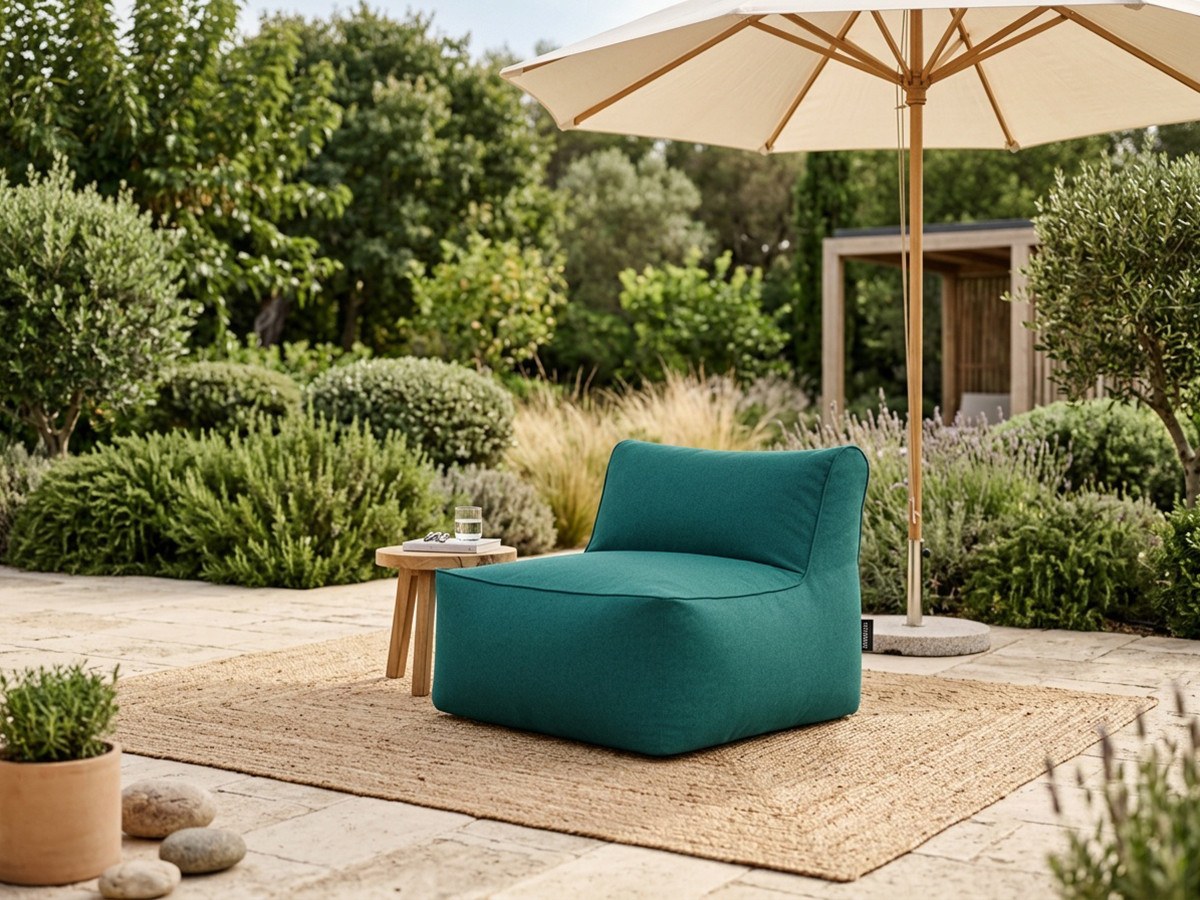 Bobochic Riviera Sofamodul 1-Sitzer Stoff Hellblau