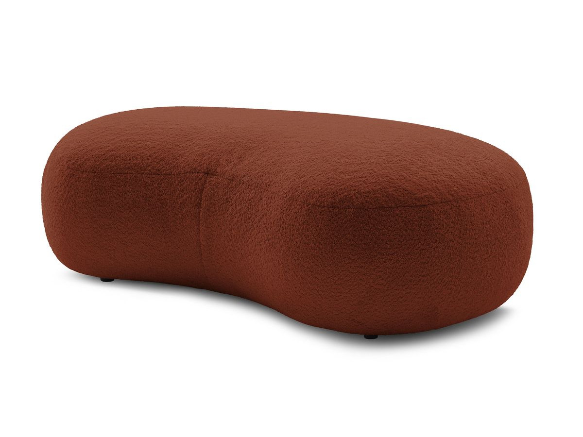 Bobochic Saint-germain Pouf Bouclé-Stoff Orange