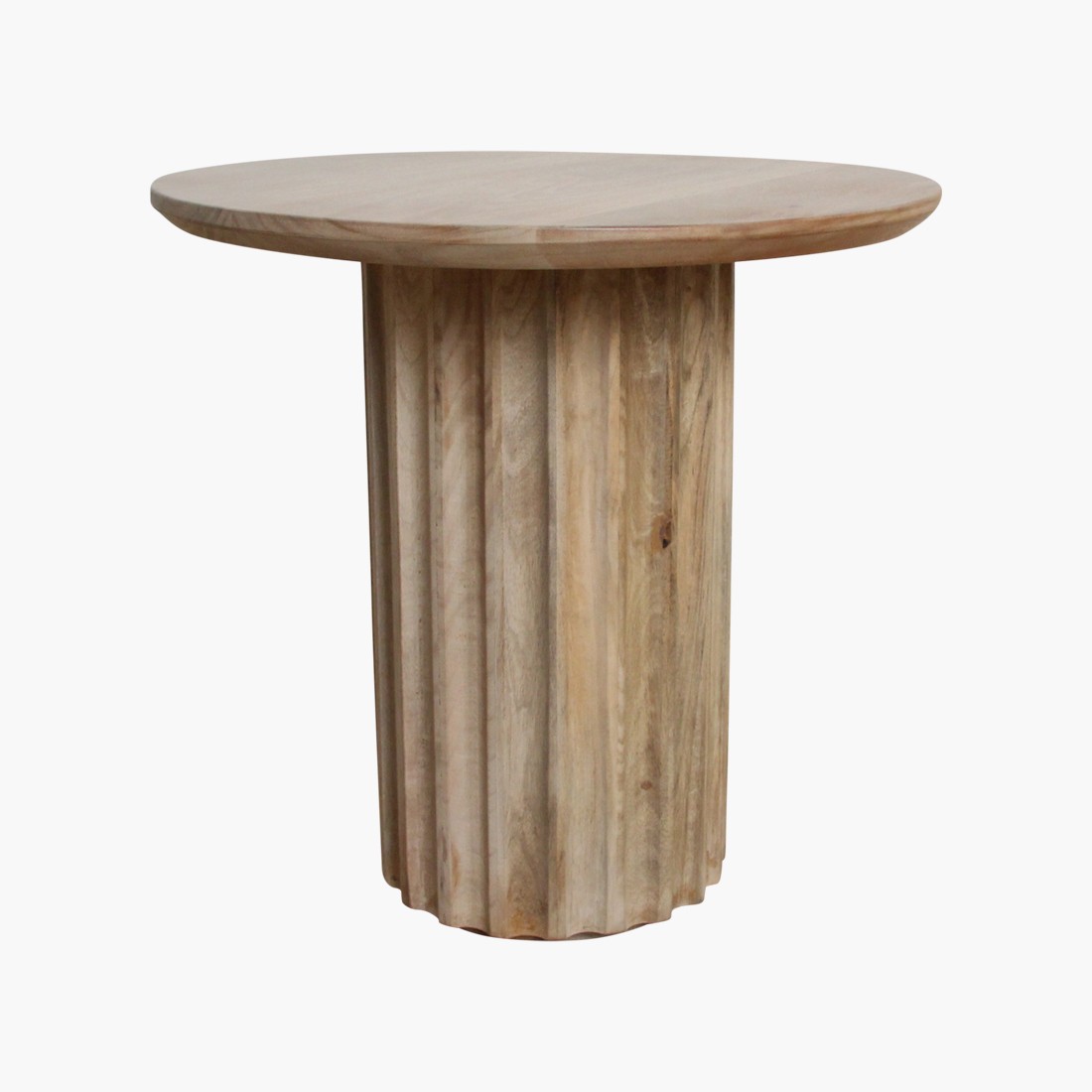 Raw Materials Bullnose Beistelltisch Reversed Natur Ø 50cm