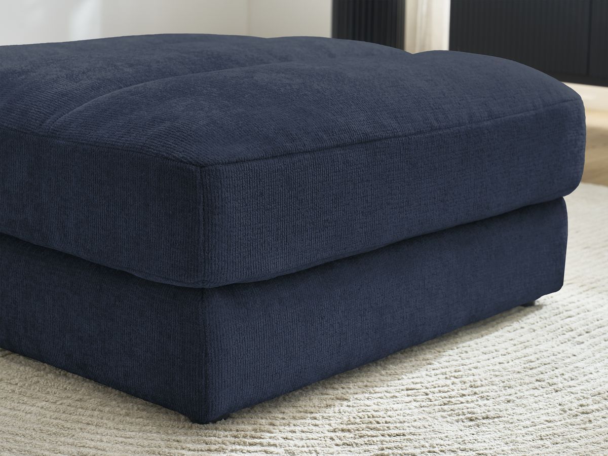 Bobochic Sierra Pouf Strukturstoff Dunkelblau