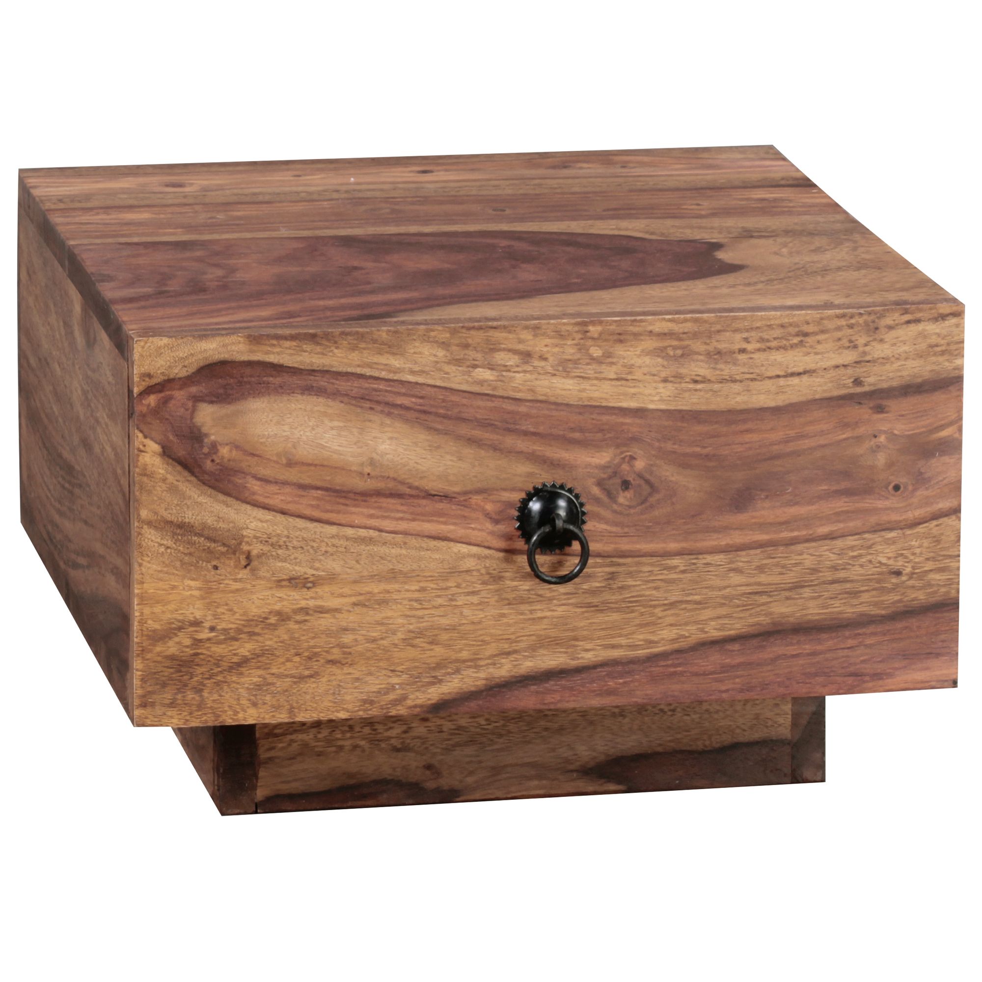 Nachttisch Aalvik Massivholz Dunkelbraun 40 × 40 × 25 cm
