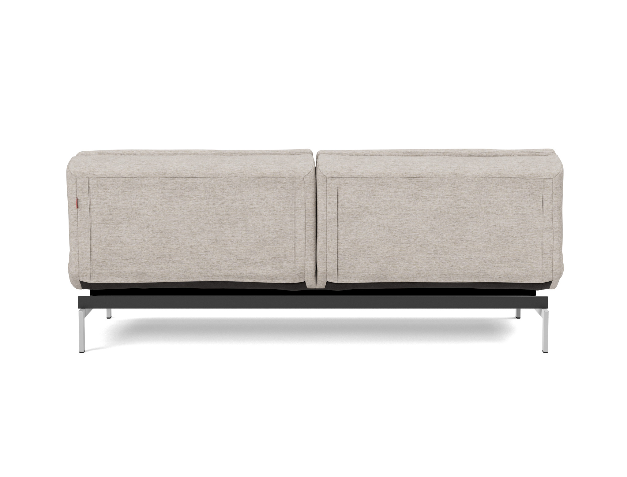 Schlafsofa Dublexo Chenille Yuveno 471-Sand Beine Chrom