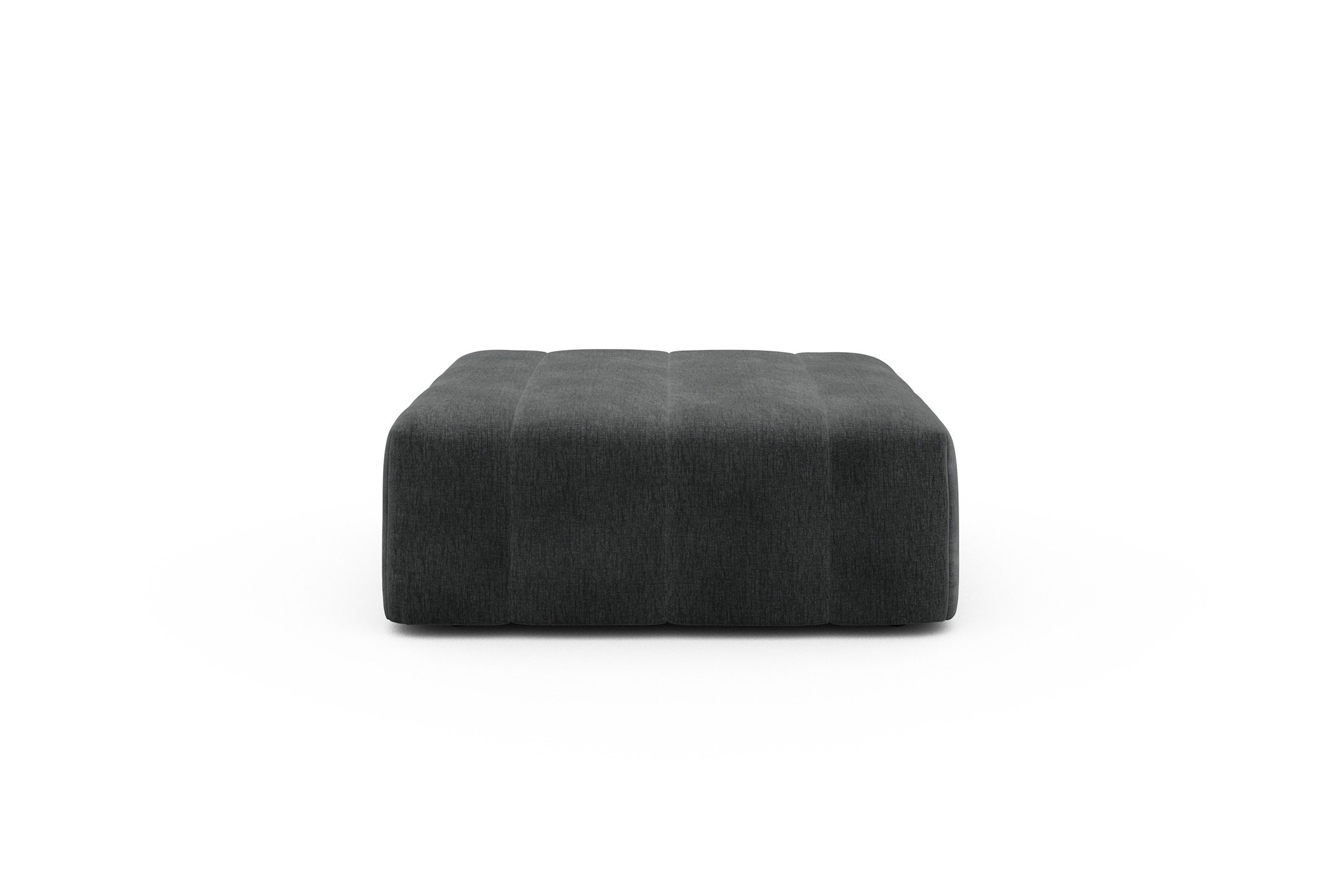 Sitzhocker Hugo Ottomane Smooth-Deep-Warm-Grey