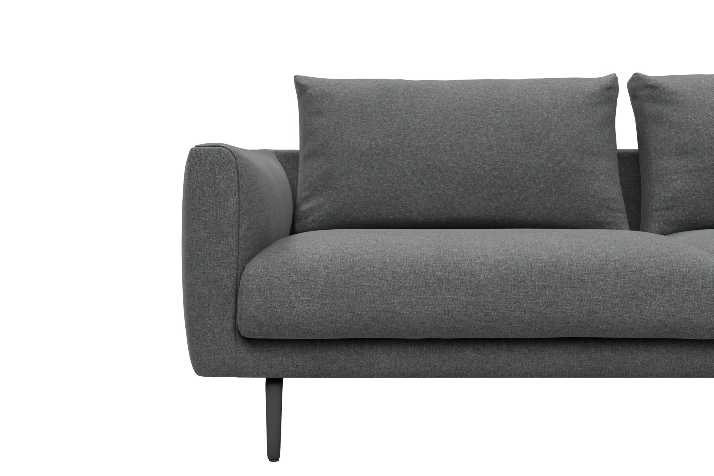 Ecksofa Karl Relax-Ecke rechts mit 2,5-Sitzer Satya-Steel