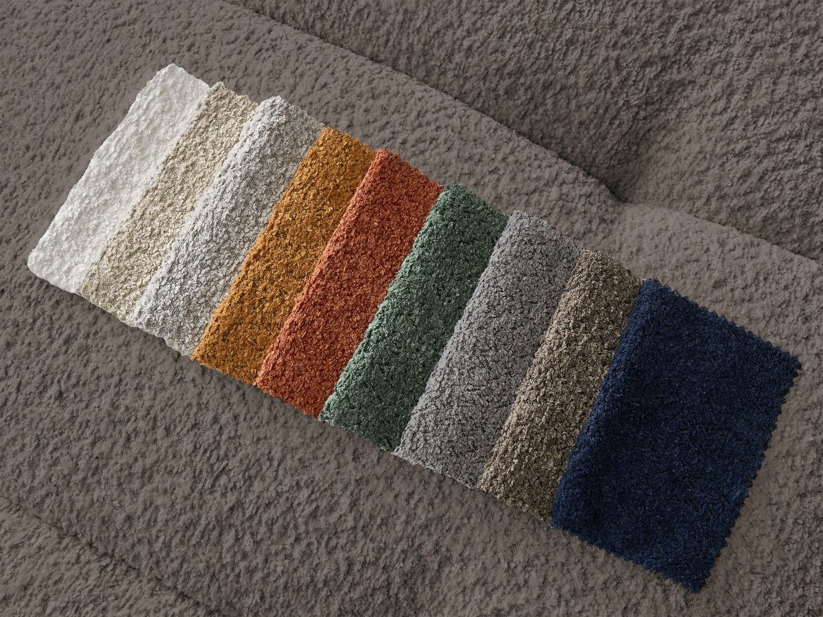 Bobochic Cloud Pouf Bouclé-Stoff Braun