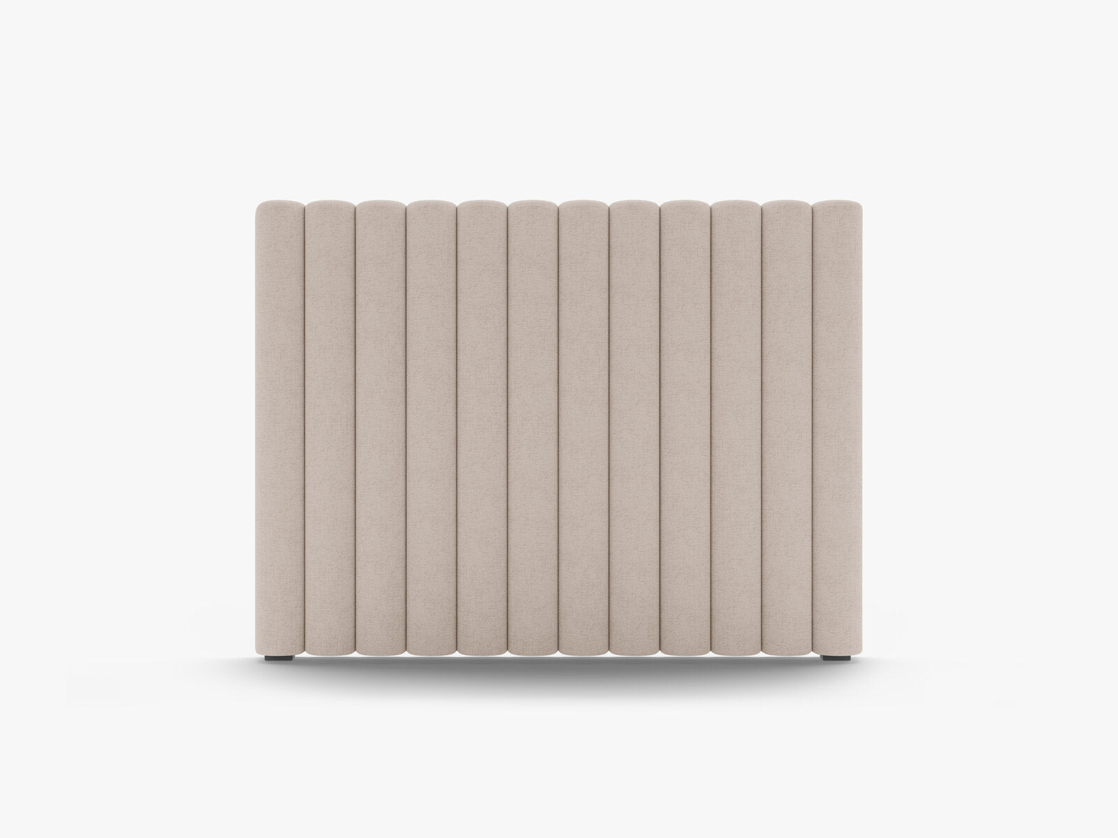 Micadoni Mistero Samtiger Kopfteil 80 cm Strukturierter Stoff Moly Cappuccino 120x95