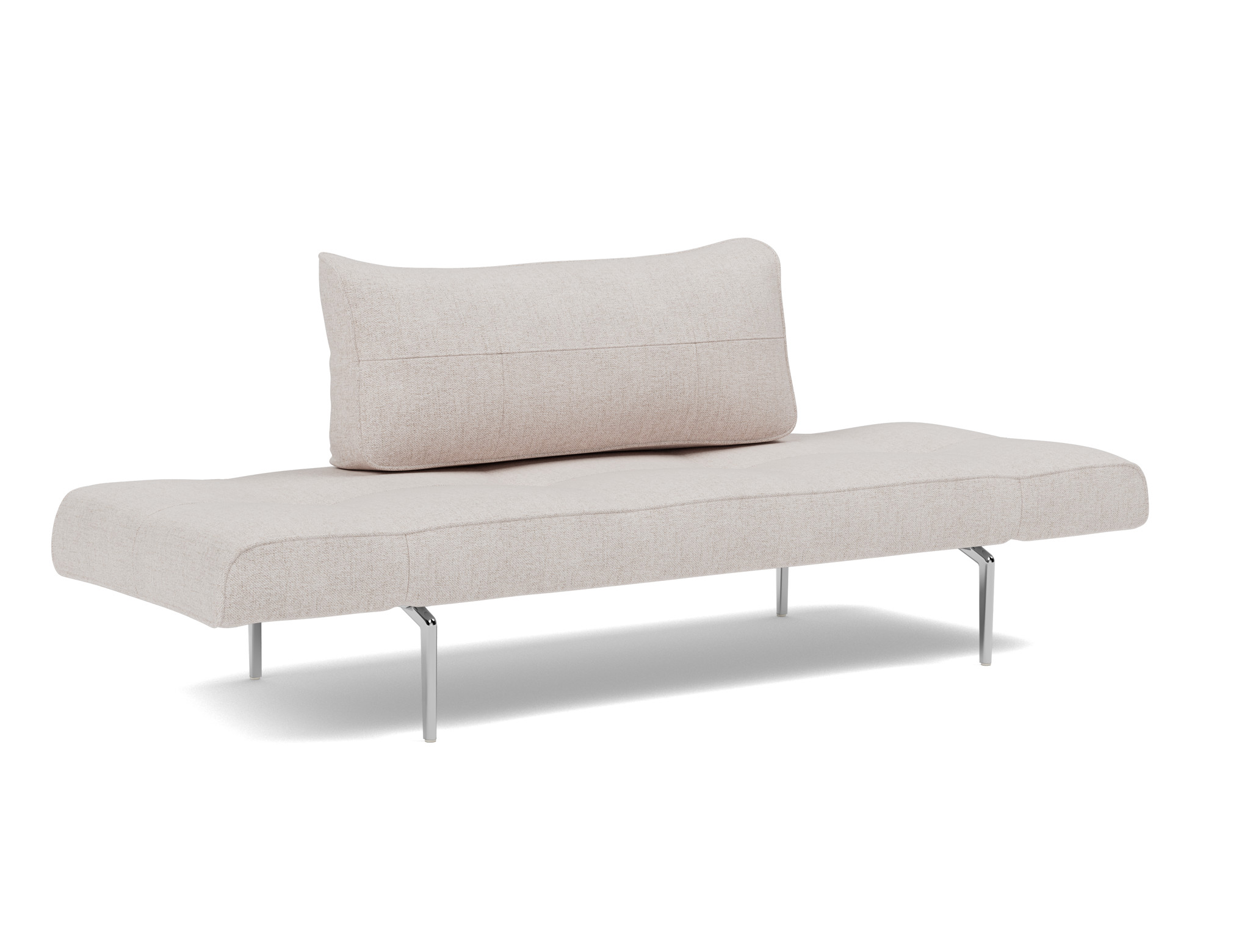 Tagesbett Zeal Strukturierter Stoff Weda 300-Weda-Sand Beine Straw Aluminium