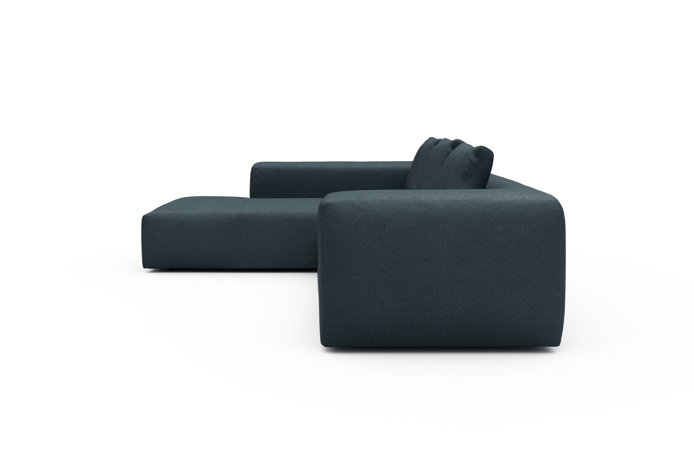 Ecksofa Fred Relax-Ecke links mit 2,5-Sitzer Denari-Royal-Blue