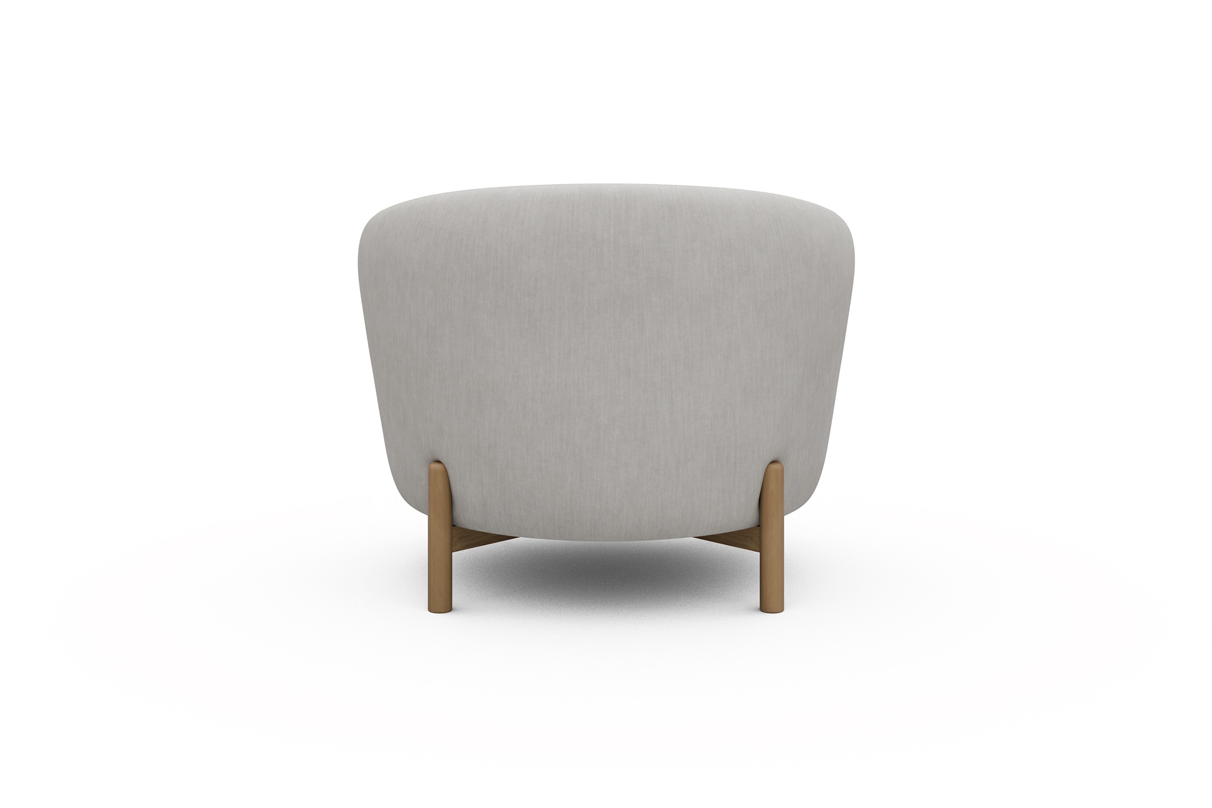 Sessel Ronda Holzbeine Eiche Natur Vivus-Dusty-Off-White