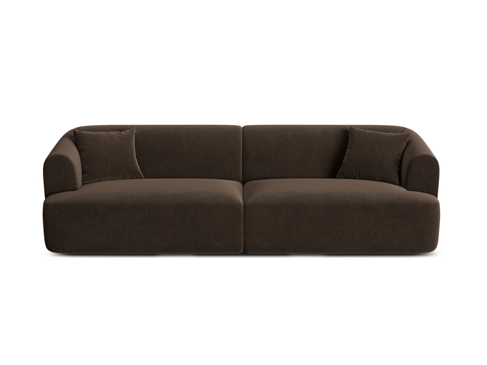 Cosmopolitan Design Sofa Campi 4-Sitzer Samt Vogue Schokolade