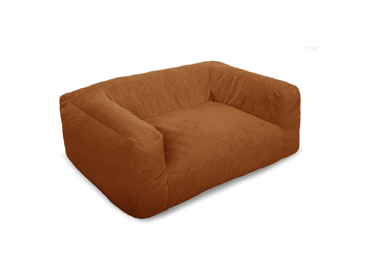 Bobochic Salto Hundekorb Kunstfell Orange, Größe L (90 cm)
