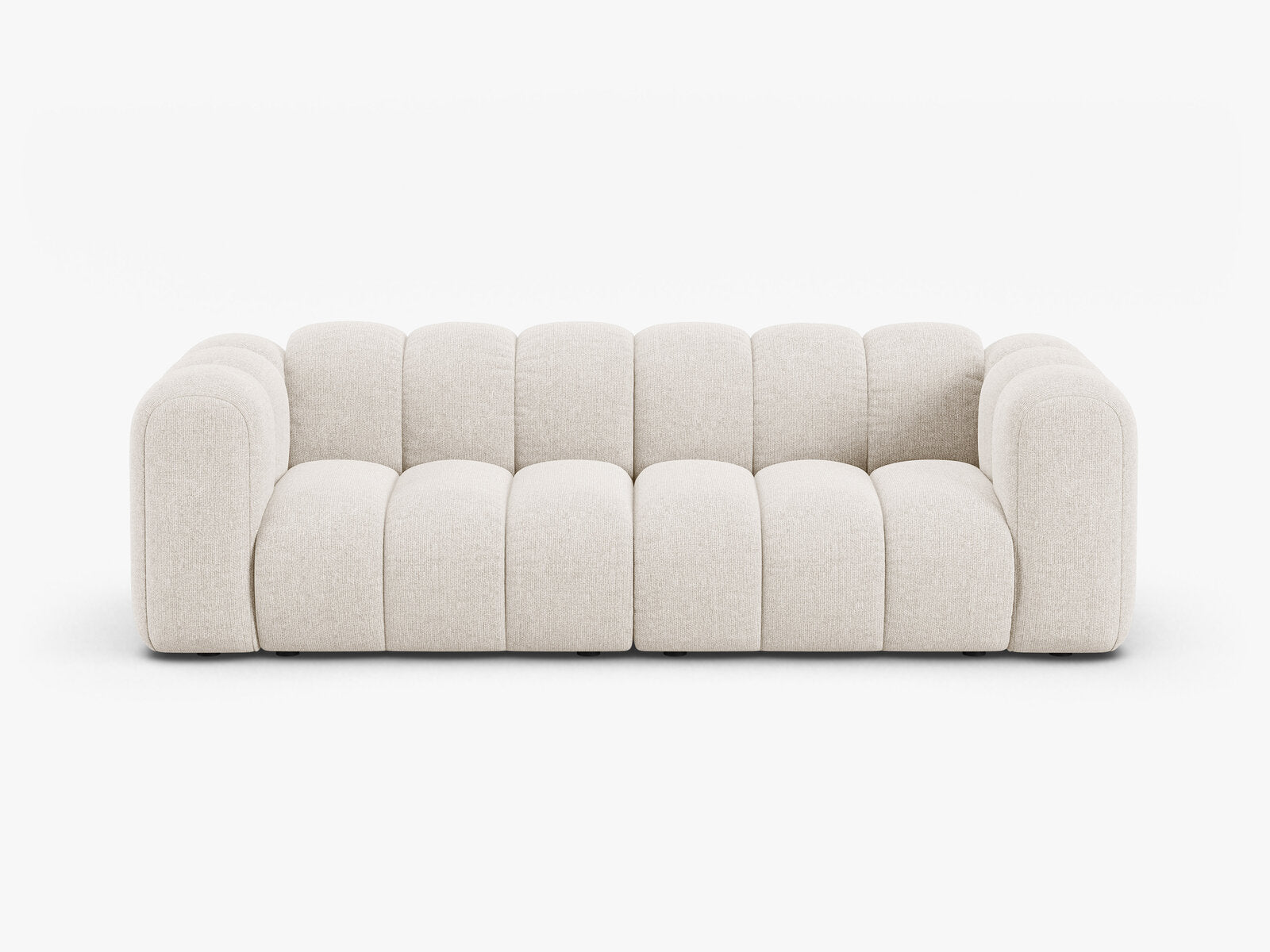 Micadoni Sofa Lupine 3-Sitzer Chenille Eden Helles Beige