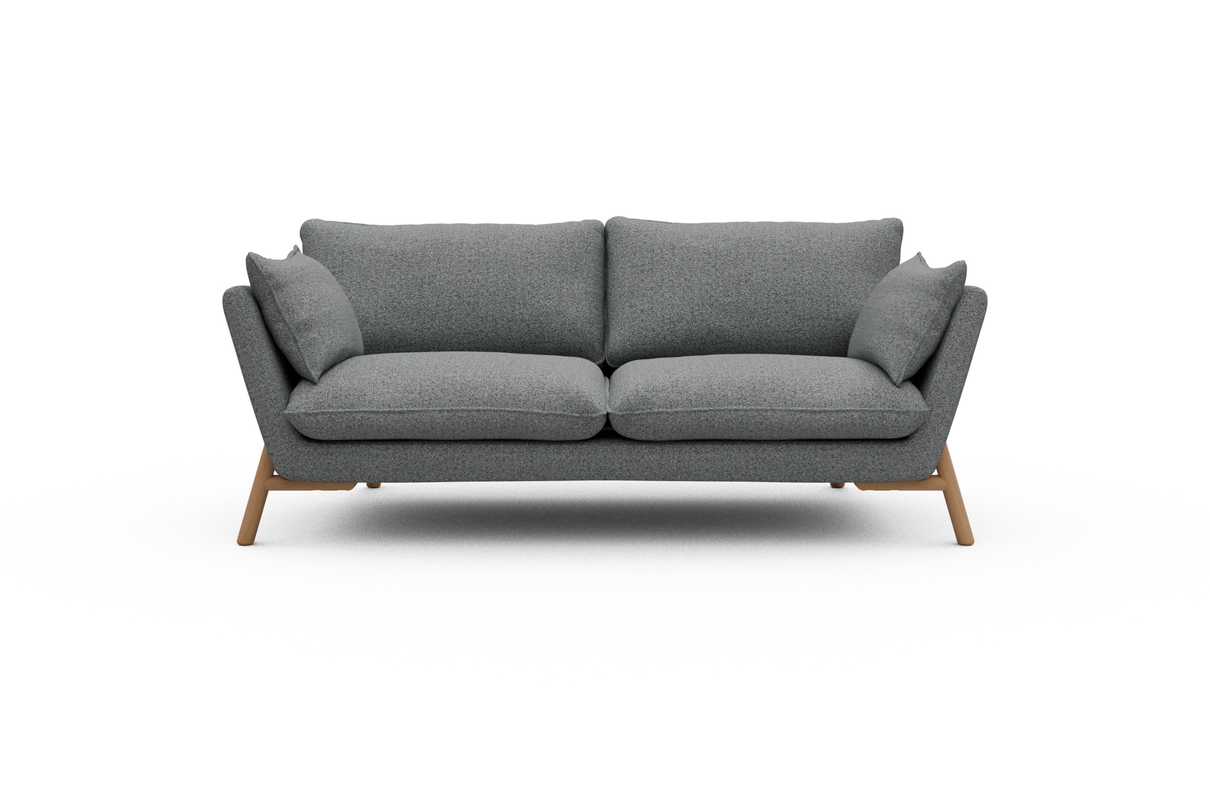 Skandi Home Sofa Emil 2-Sitzer Beinfarbe Eiche Natur Aivi-Gravet-Grey moebelfaktor