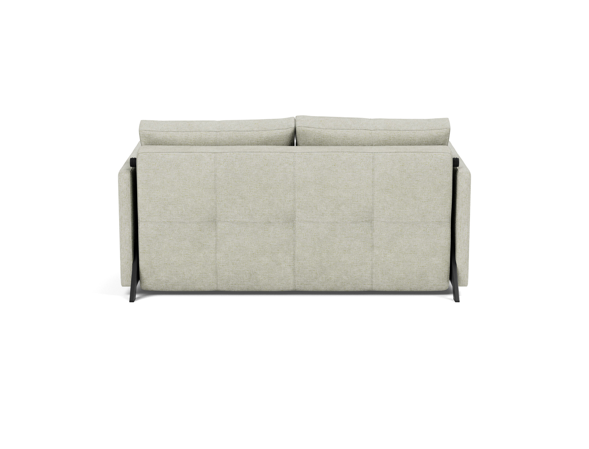 Schlafsofa Cubed mit Armlehnen 140 Flachgewebe Avella 280-Sand