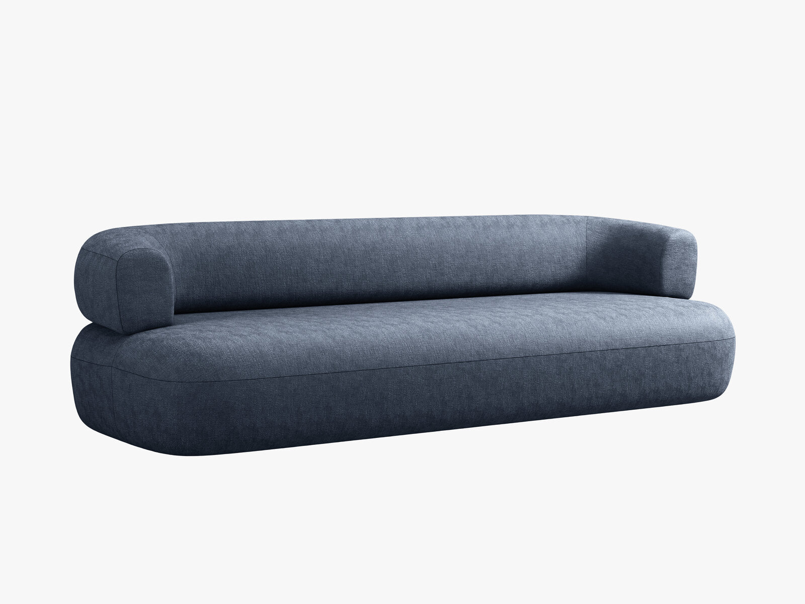 Micadoni Sofa Jenny 4-Sitzer Chenille Perfect Harmony Dunkelblau