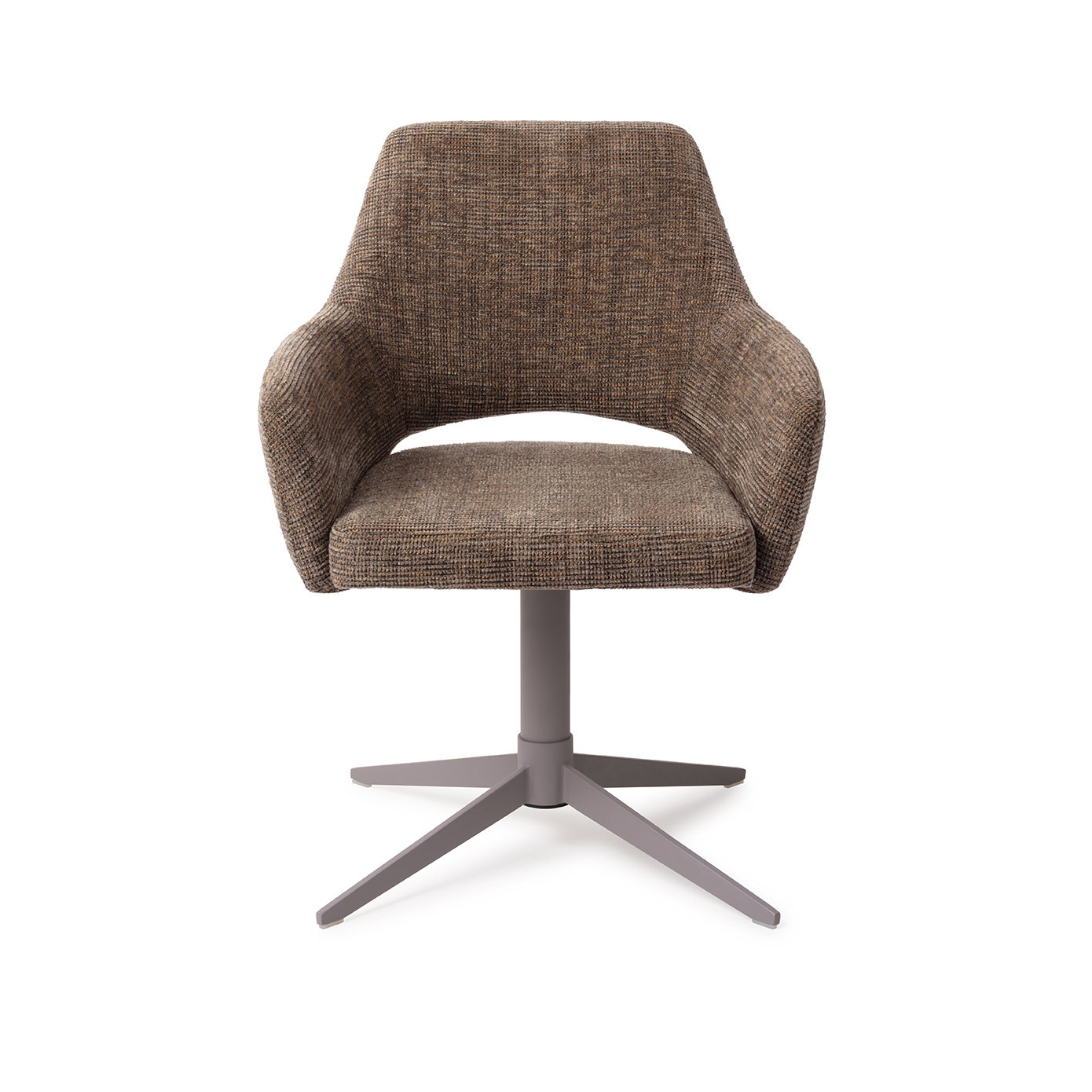 Jesper Home Esszimmerstuhl Yanai Checked Chestnut Quad Grau
