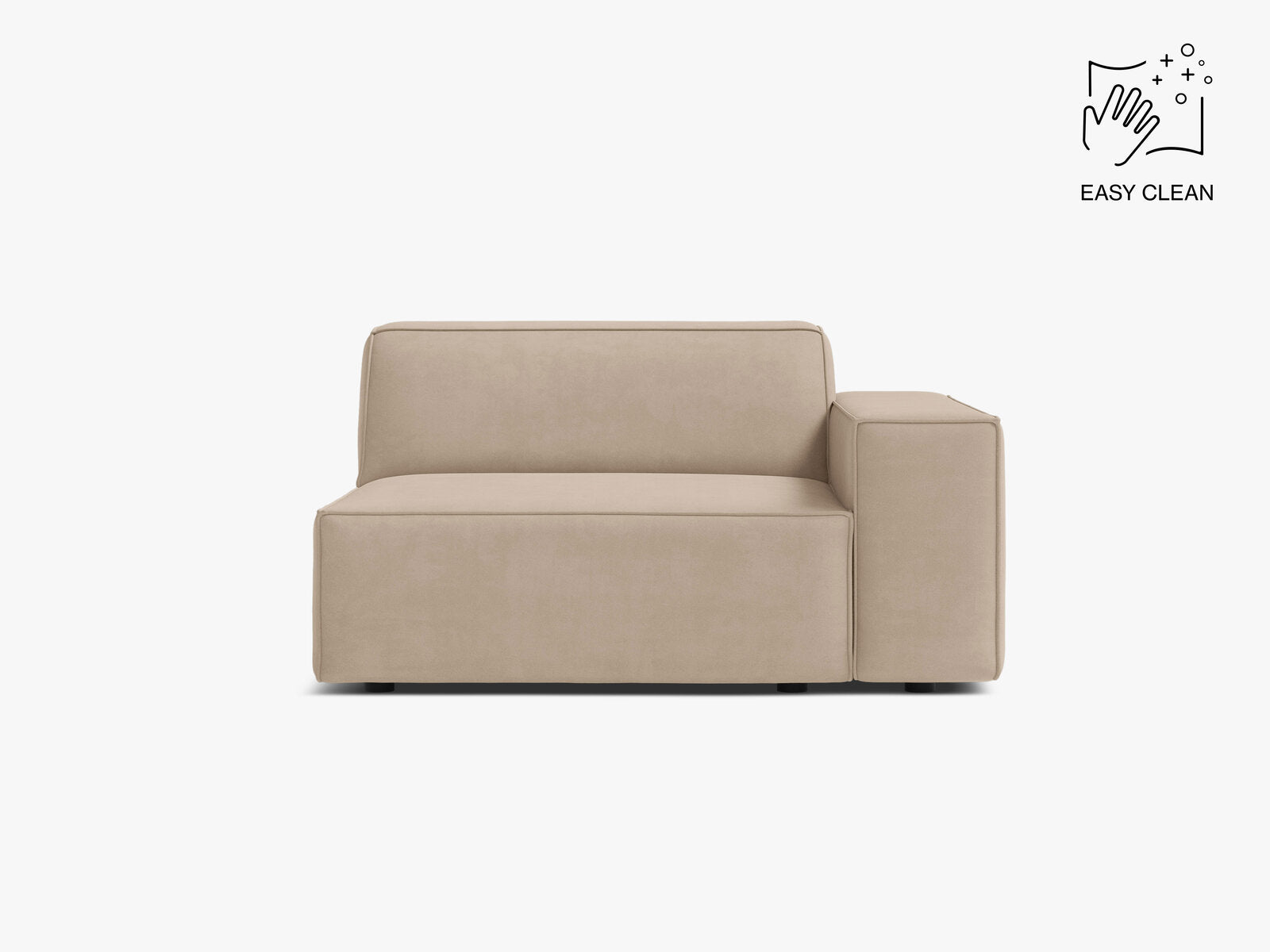 Micadoni Jodie Sofamodul Rechts Samt Venus Beige
