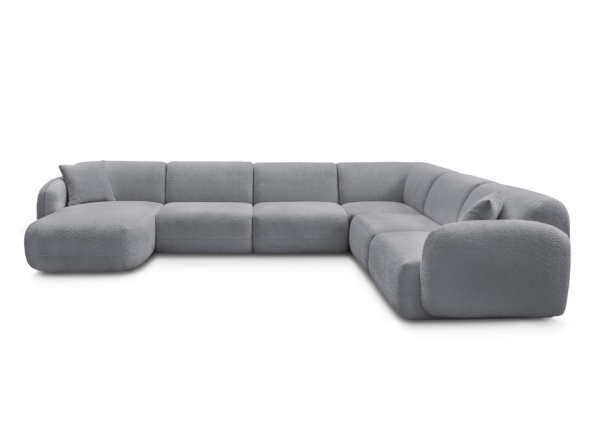 Bobochic Anda Wohnlandschaft Chenille Grau Ecke rechts