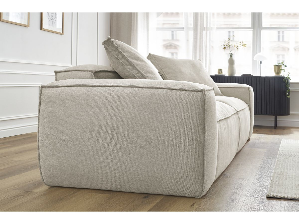 Bobochic Boheme Sofa 3-Sitzer Melange-Stoff Beige