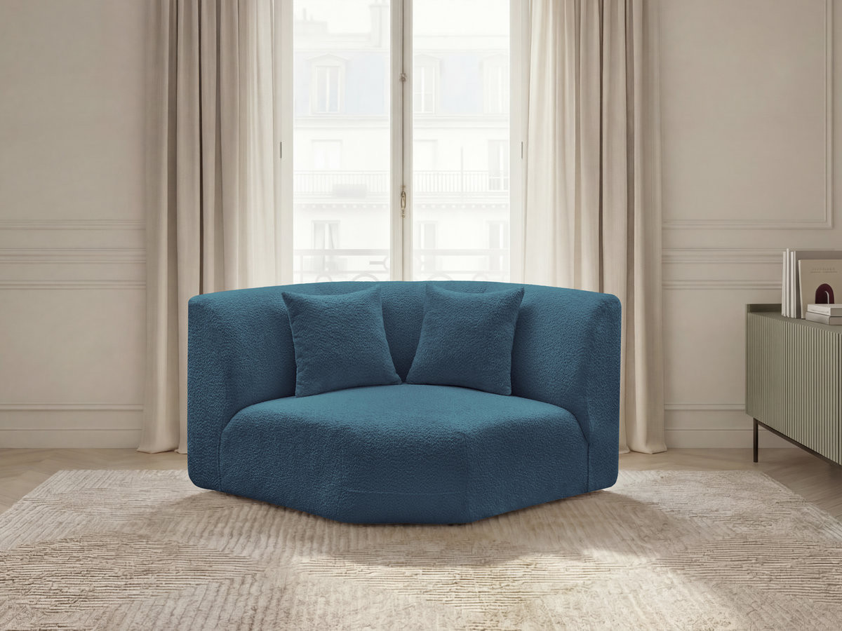 Bobochic Anda Sofa 2-Sitzer Chenille Hellblau