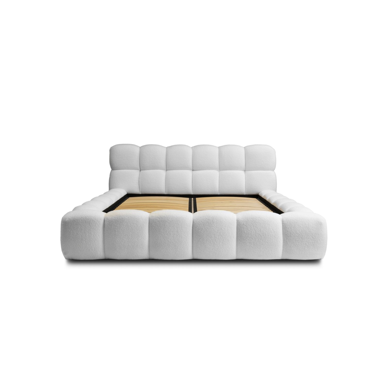 Polsterbett Vento Boucle 160x200 mit Metallrahmen Quelle 01