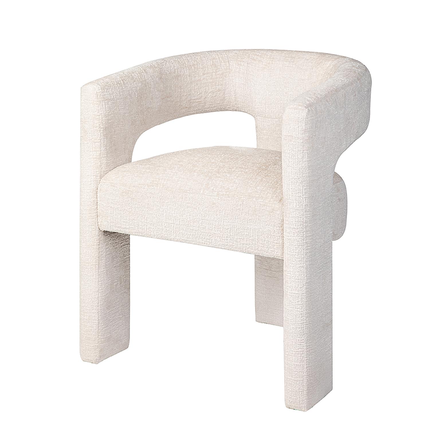 Livin Hill Set Avola: Esstisch 127 cm + 4× Polsterstuhl Leith Hellbeige, Tisch Walnuss