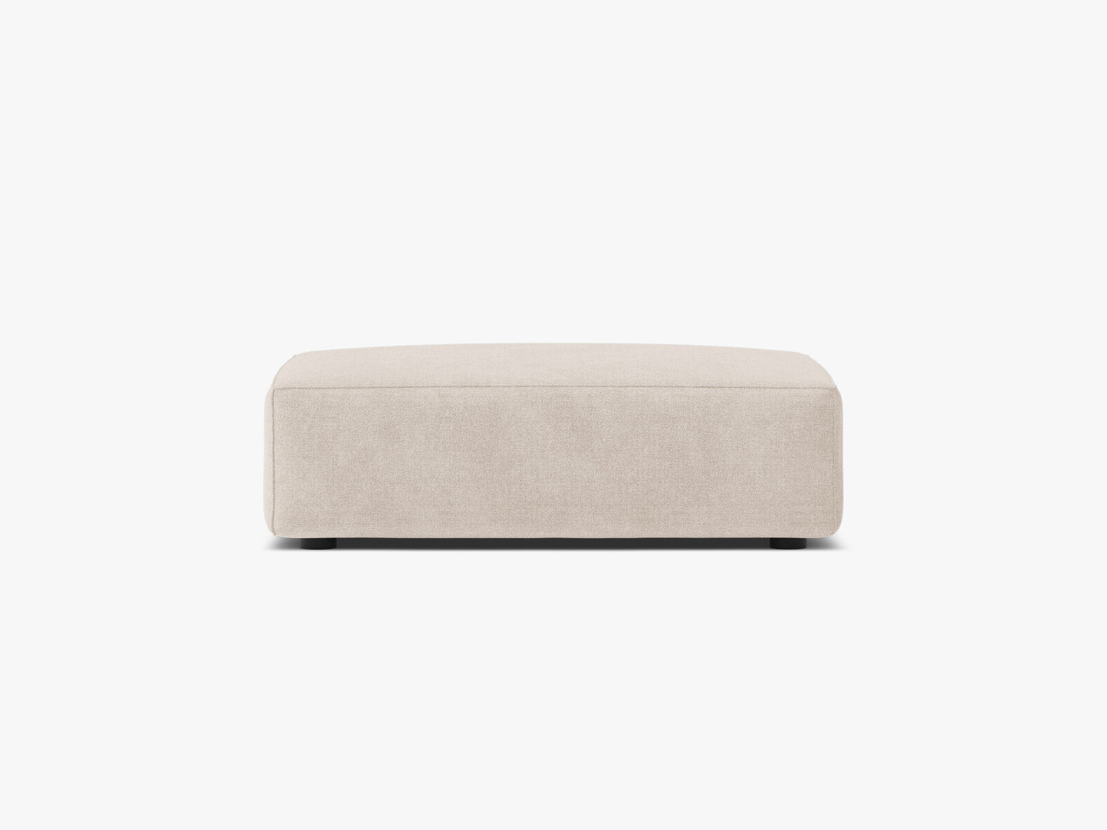 Micadoni Hocker Jodie 1-Sitzer Strukturierter Stoff Liberty Beige