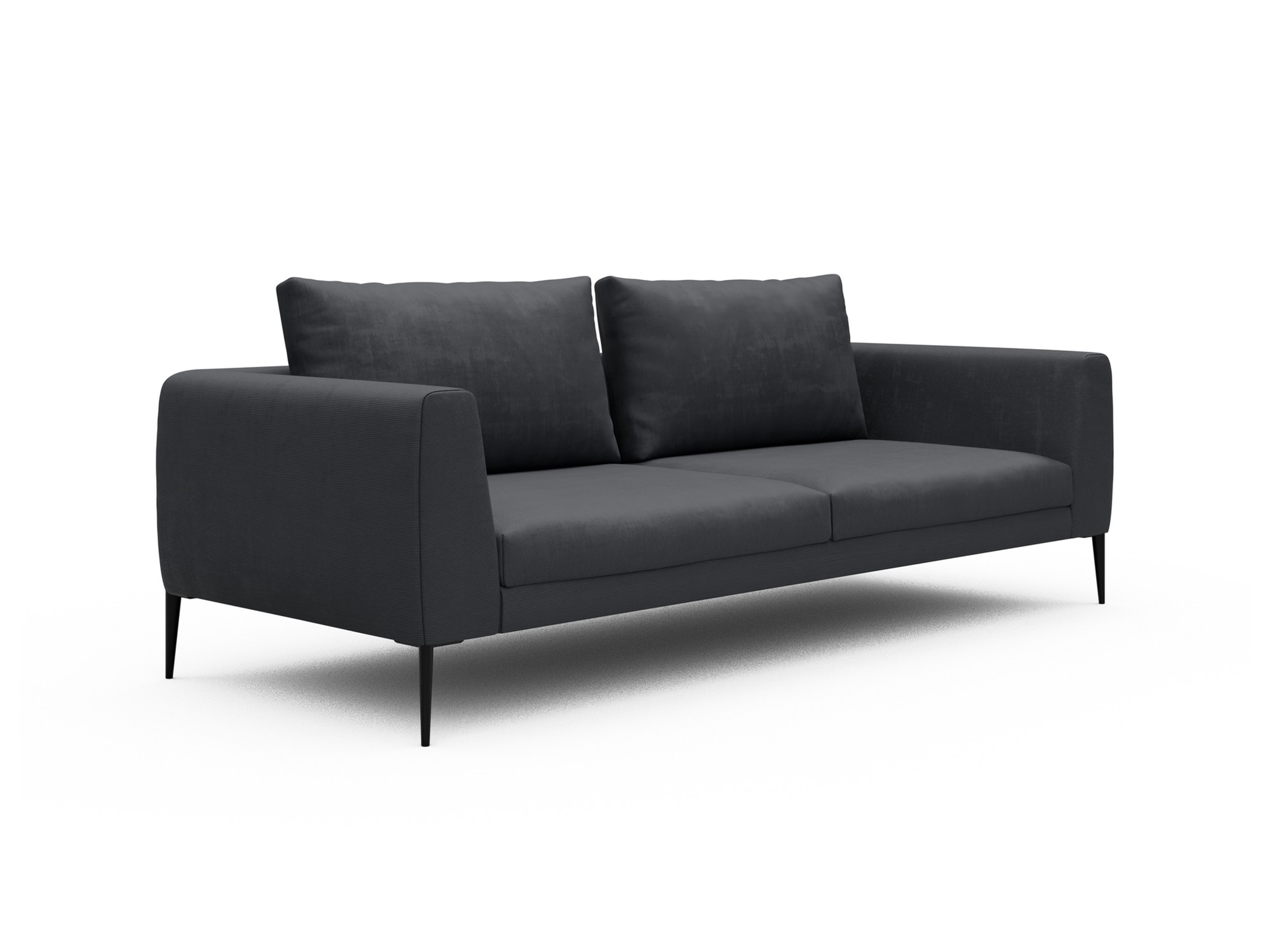 Skandi Home Sofa Paul 3-Sitzer Cordufine-Slate-Grey moebelfaktor