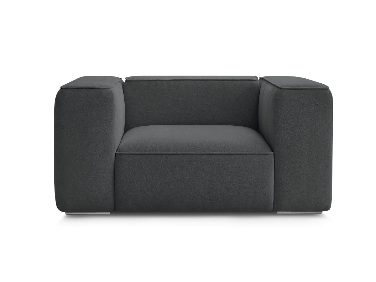 Bobochic Zephyr Sessel Strukturstoff Dunkelgrau
