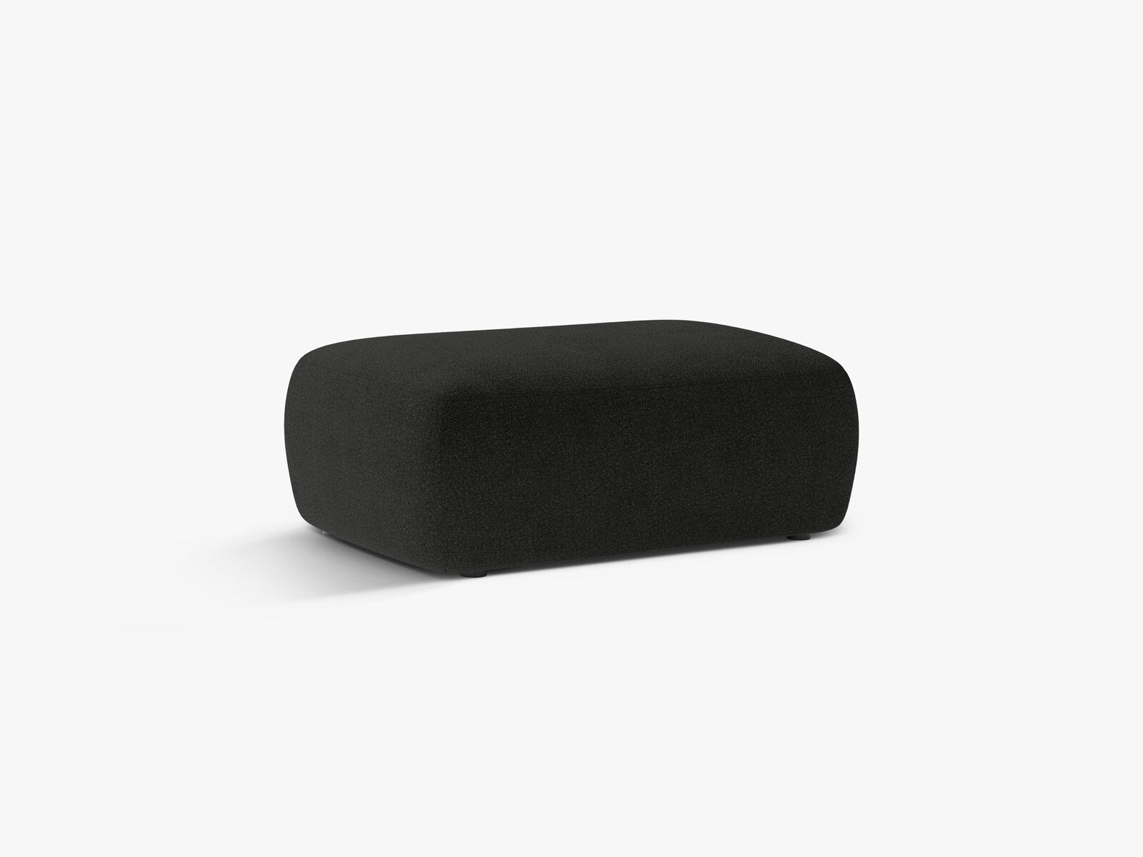 Micadoni Hocker Kate 1-Sitzer Boucle Schwarz