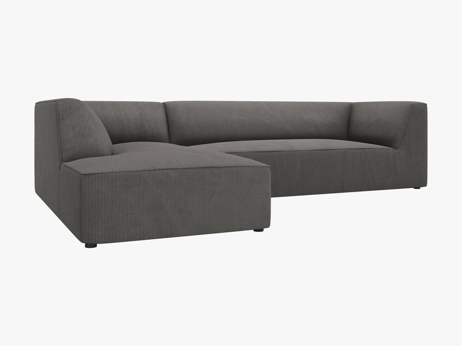 Micadoni 4-Sitzer Modular Sofa Ruby Links Kord Scala Dunkelgrau