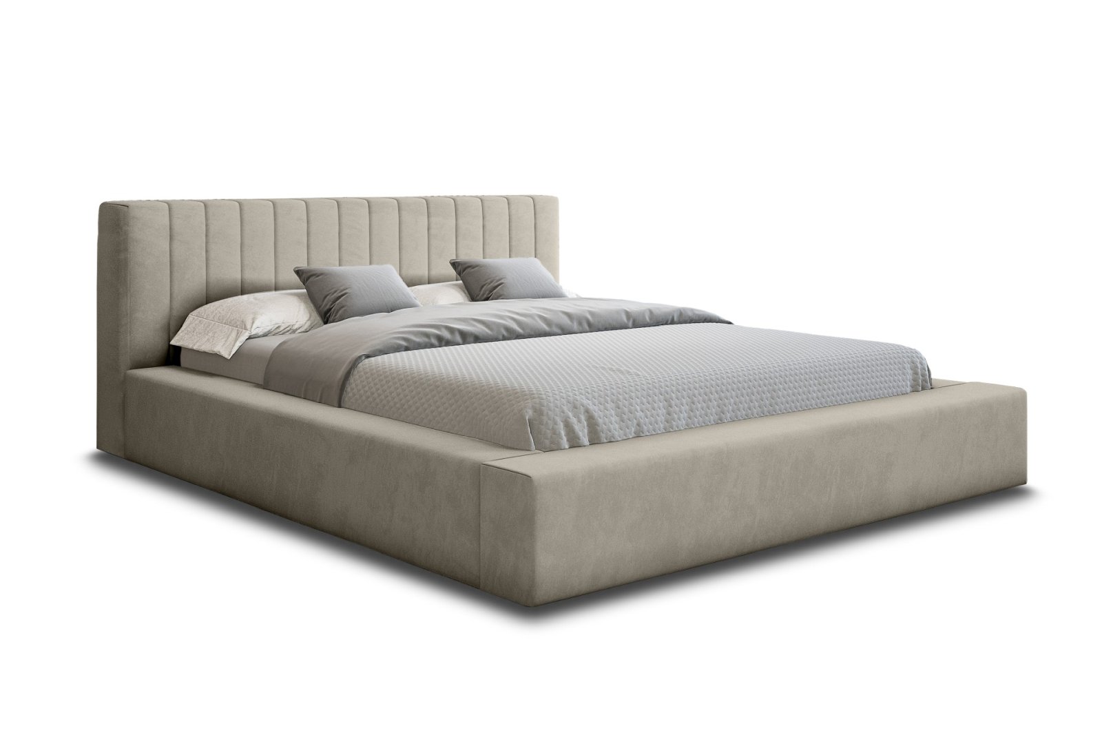 Polsterbett Carno Chenille 140x200 mit Metallrahmen Ditra-New 03