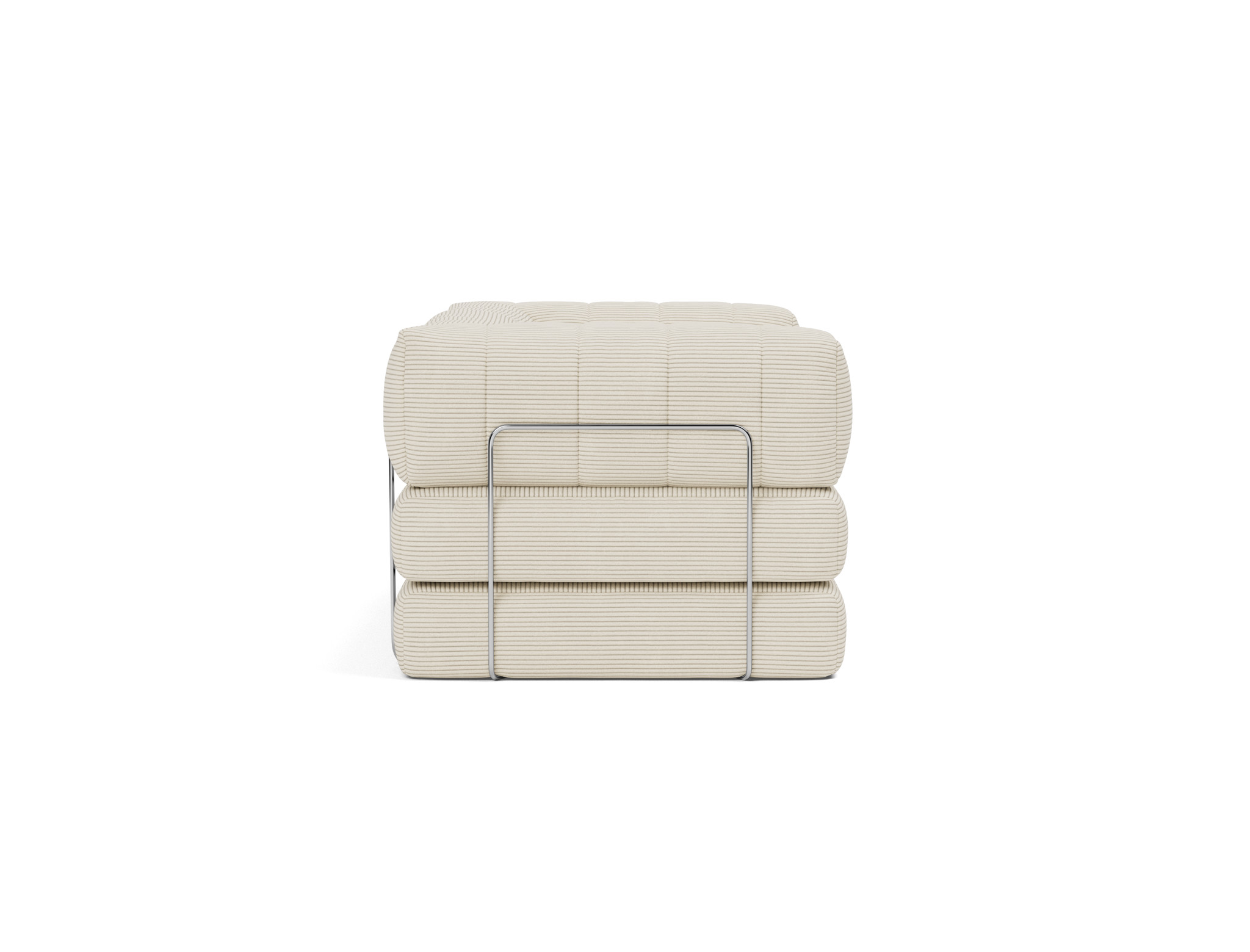 Schlafsofa CozyPad mit Armlehnen Kord Corduroy 594-Ivory