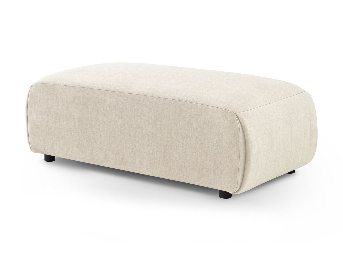Bobochic Jeanne Pouf 66 × 117 cm Samt Beige